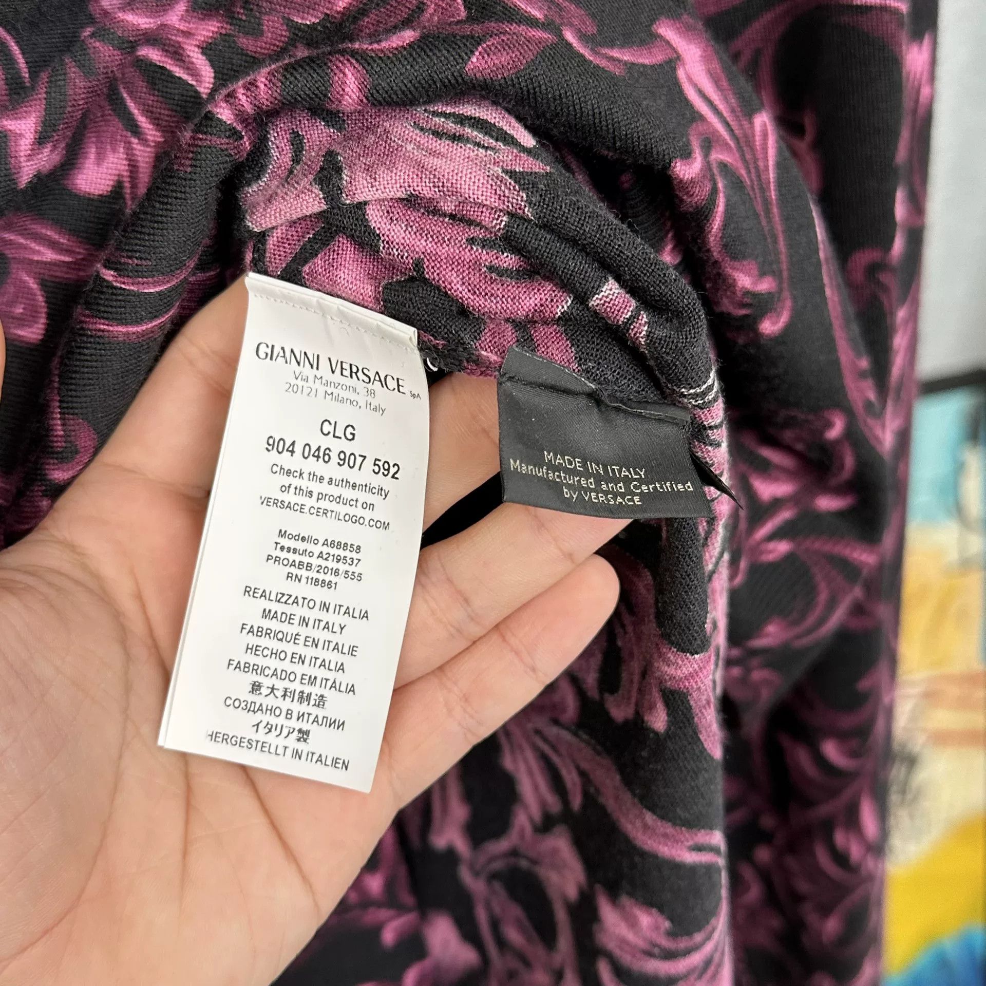 Versace Versace Baroque Print Knit Sweater EU 54 Size US L / EU 52-54 / 3 - 5 Thumbnail