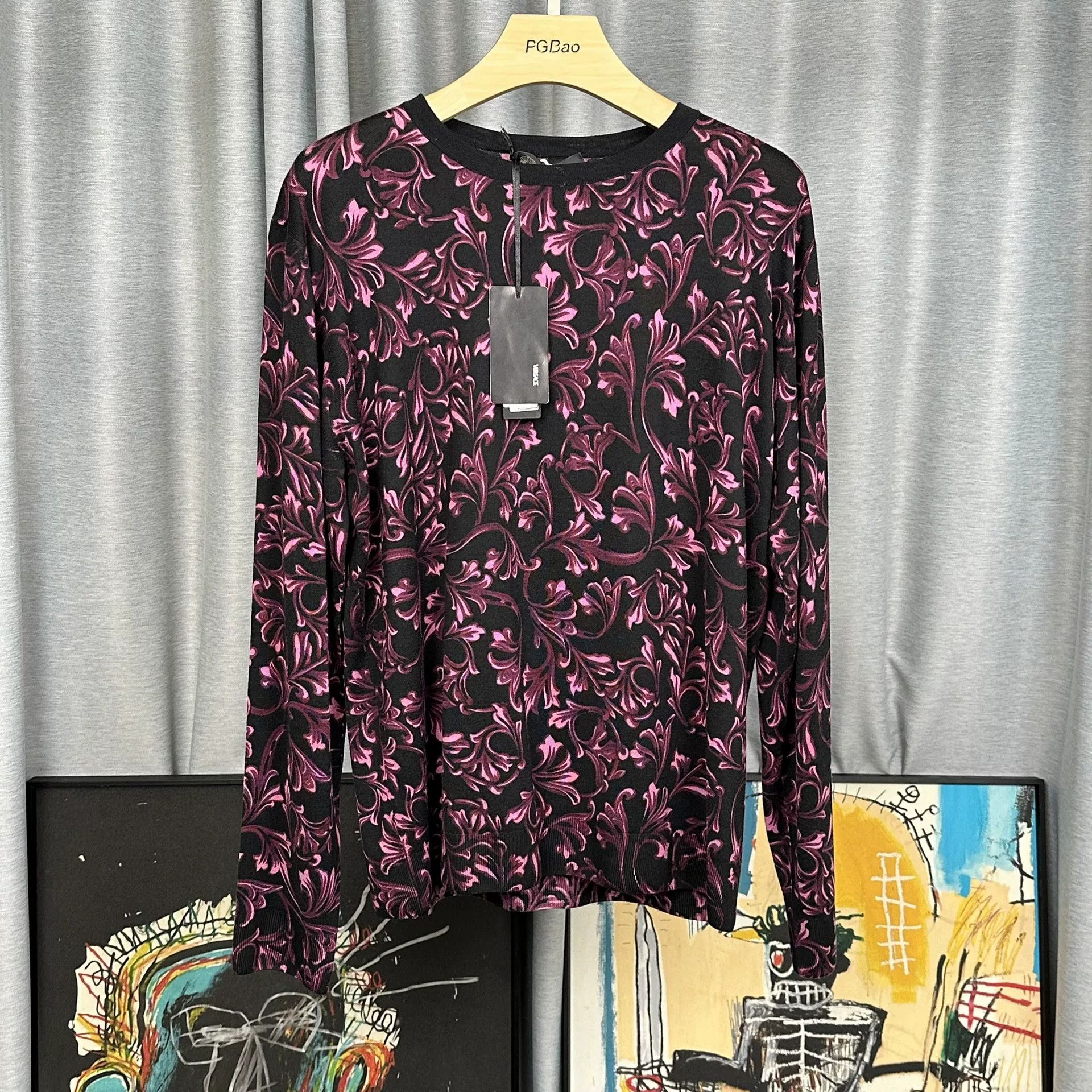 Versace Versace Baroque Print Knit Sweater EU 54 Size US L / EU 52-54 / 3 - 2 Thumbnail
