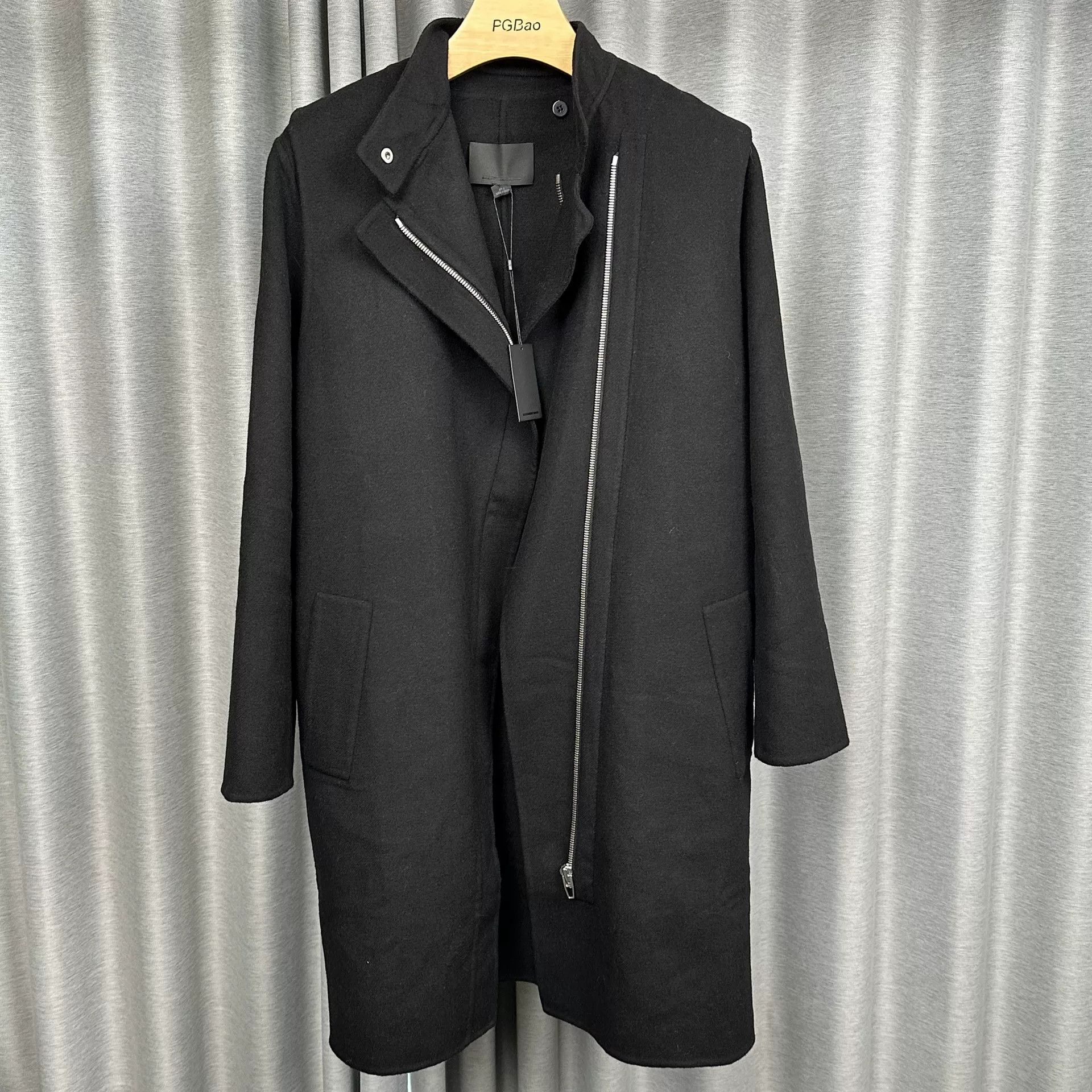 Alexander Wang Alexander Wang Black Zip-Up Wool Coat Size 6 Size M / US 6-8 / IT 42-44 - 2 Thumbnail