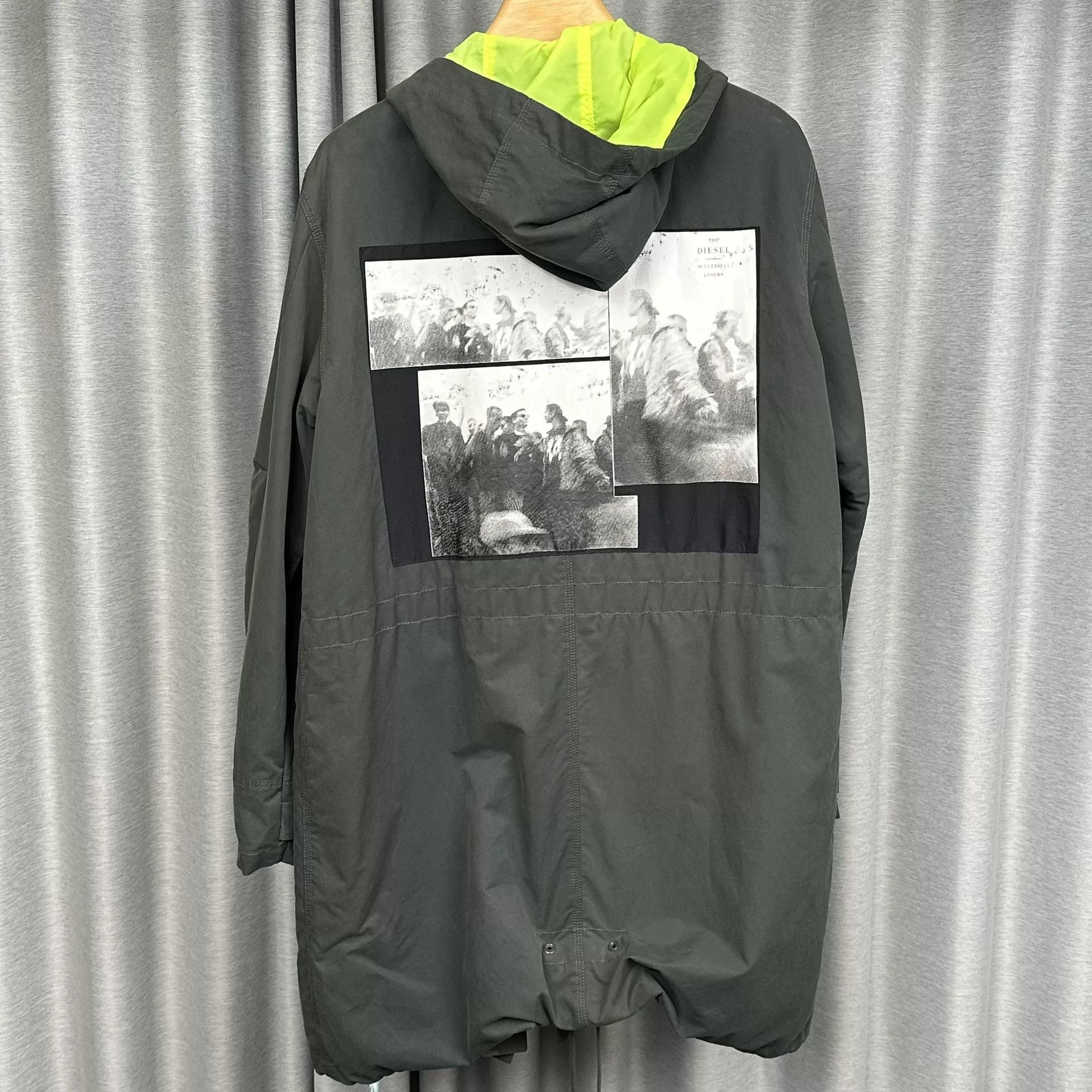 Diesel Diesel Back Print Hooded Light Jacket L Size US L / EU 52-54 / 3 - 3 Thumbnail