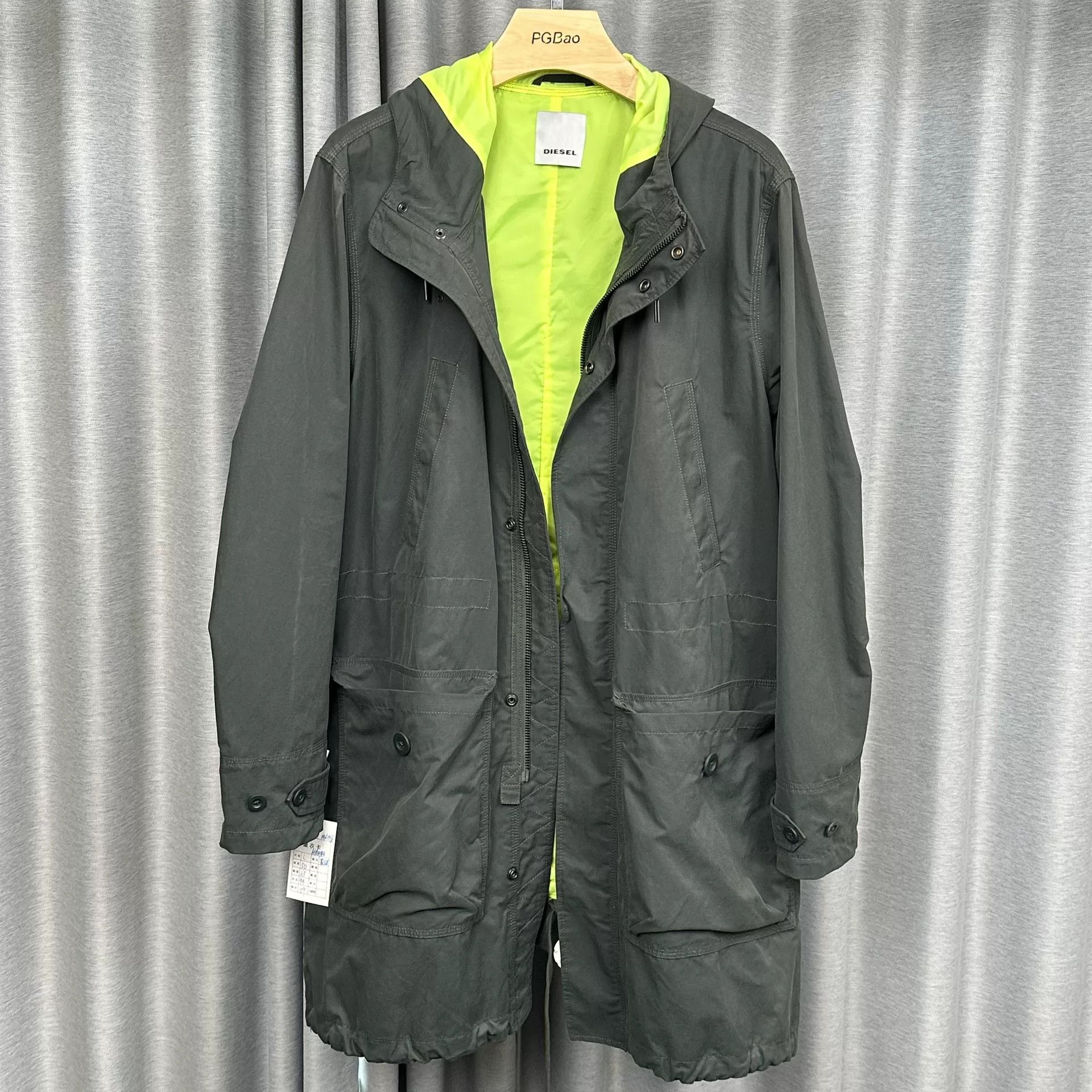 Diesel Diesel Back Print Hooded Light Jacket L Size US L / EU 52-54 / 3 - 2 Thumbnail