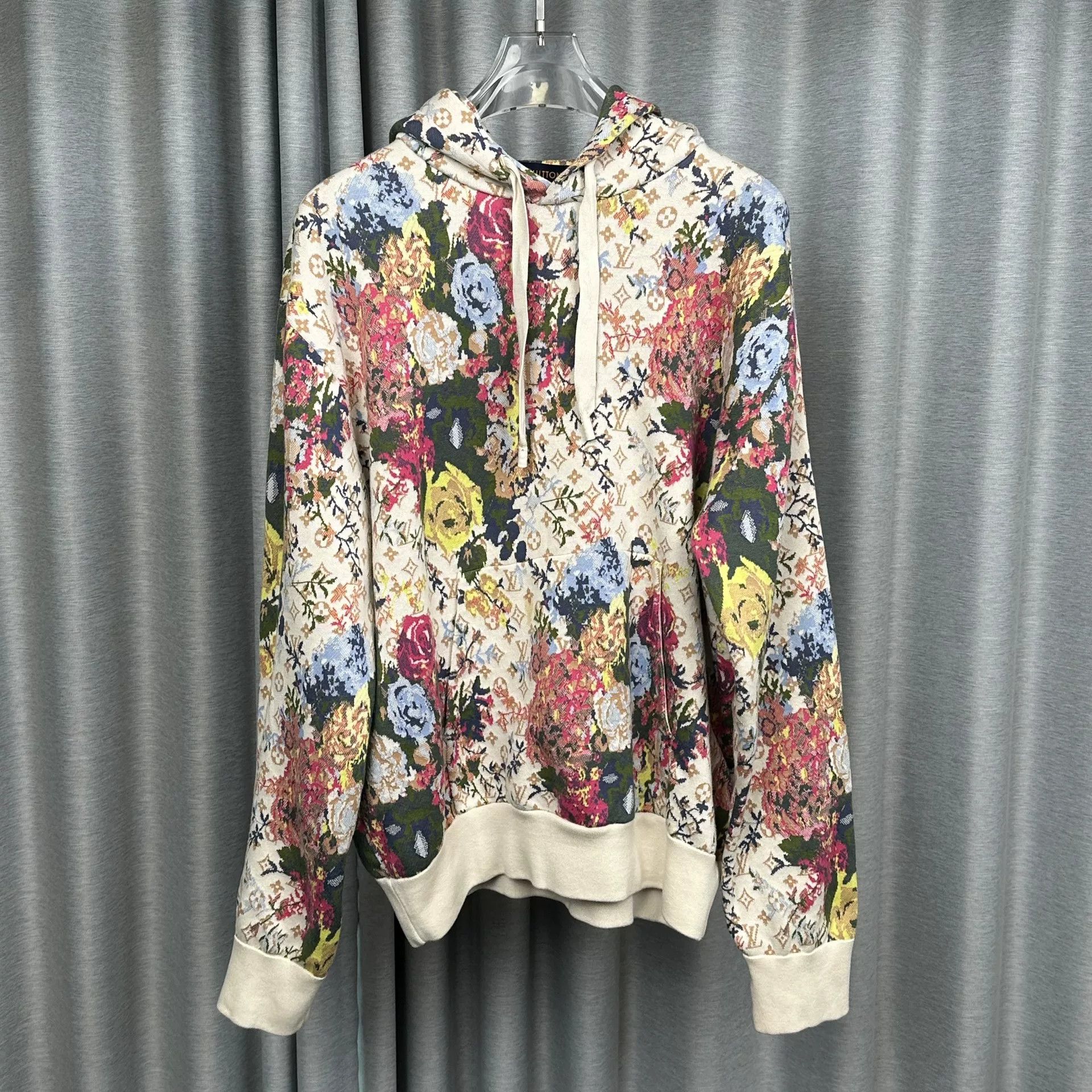 Louis Vuitton Louis Vuitton Floral Monogram Hoodie Size L Size US L / EU 52-54 / 3 - 2 Thumbnail