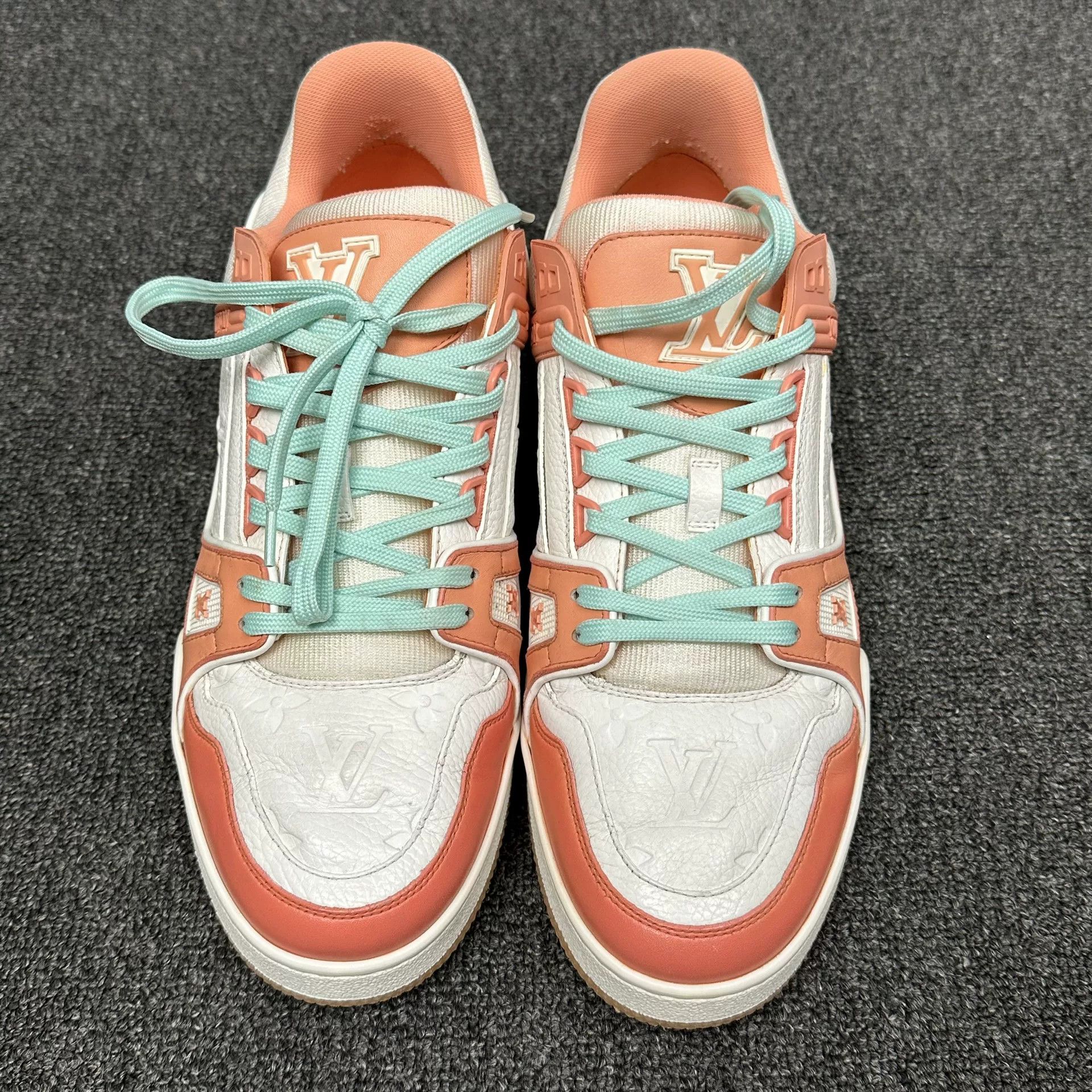 Louis Vuitton Louis Vuitton Orange LV Trainer Sneakers US 9.5 Size US 9.5 / EU 42-43 - 4 Thumbnail