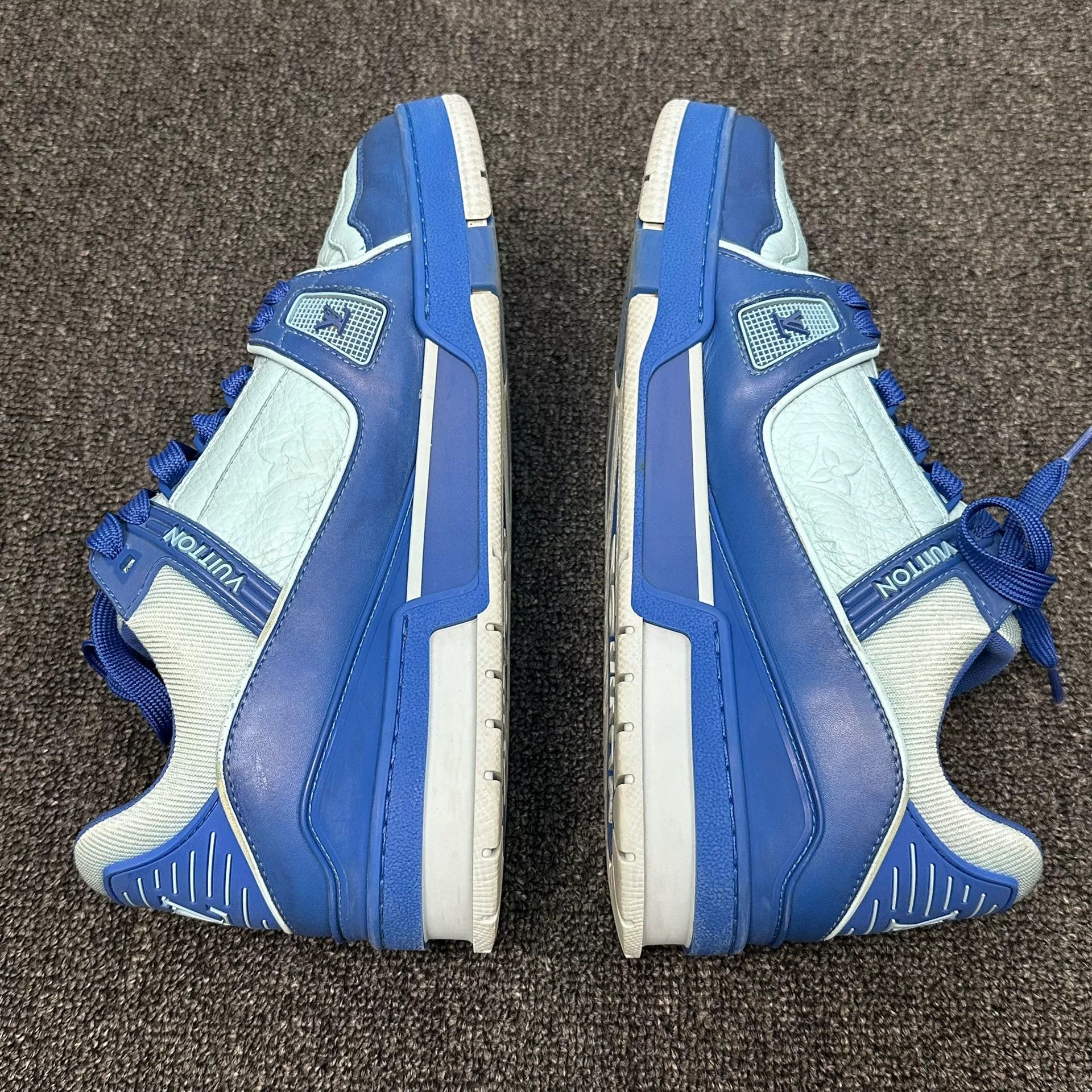Louis Vuitton Louis Vuitton Blue LV Trainer Sneakers 40 Size US 7 / EU 40 - 5 Thumbnail