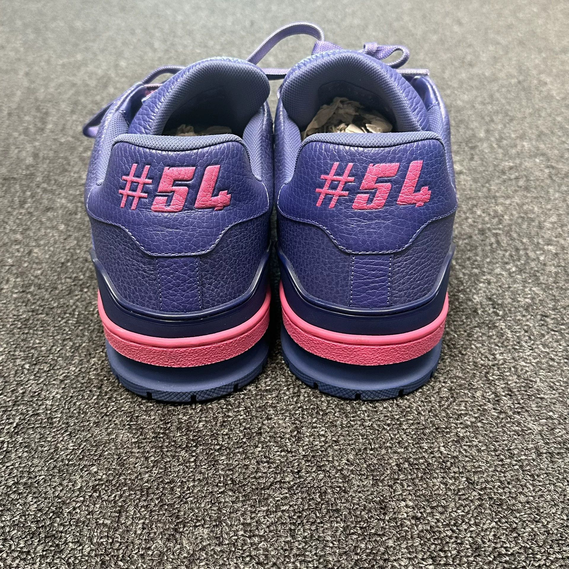 Louis Vuitton Louis Vuitton Purple Pink LV Trainer Sneakers Size 8 Size US 9 / EU 42 - 4 Thumbnail