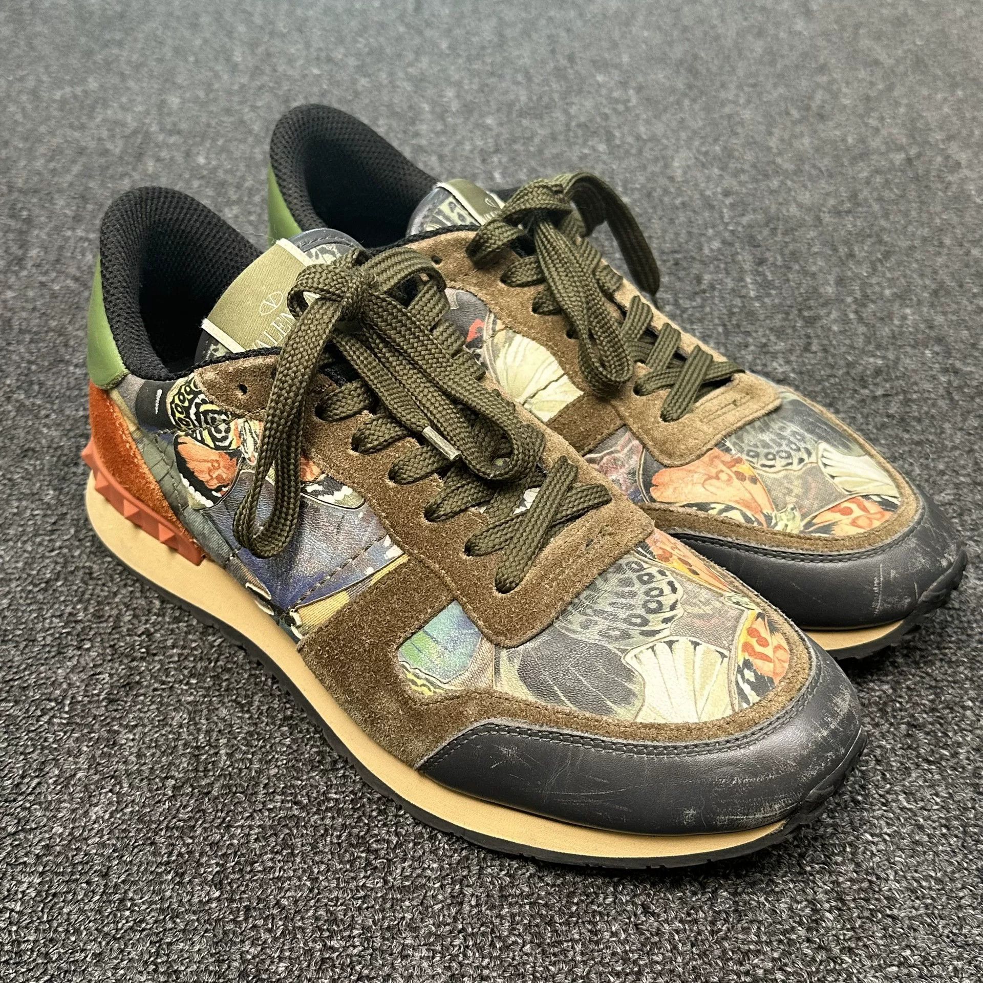 Valentino Valentino Butterfly Print Low-Top Sneakers 40 Size US 7 / EU 40 - 2 Thumbnail