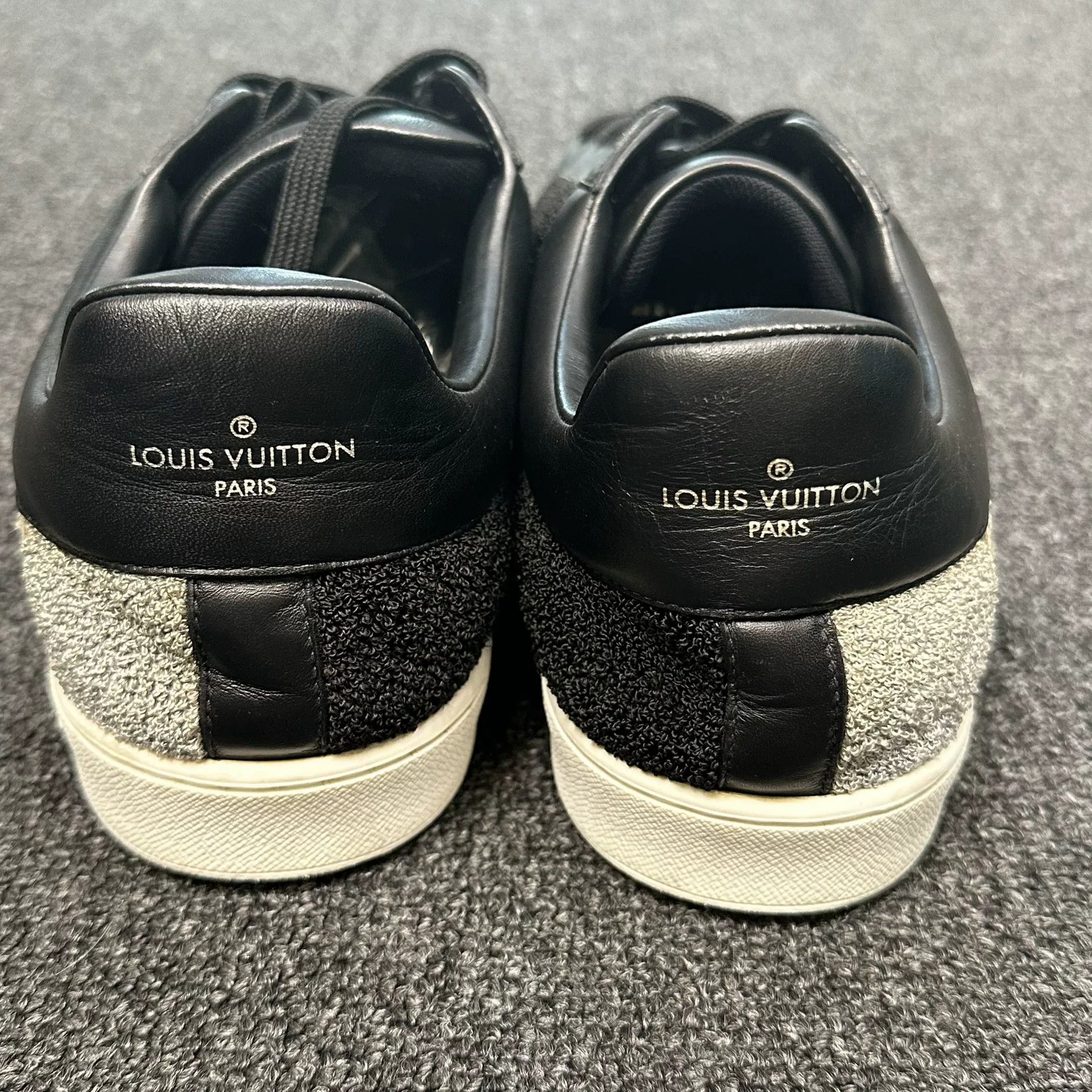 Louis Vuitton Louis Vuitton Black Trainer Sneakers 8.5 Size US 9.5 / EU 42-43 - 4 Thumbnail