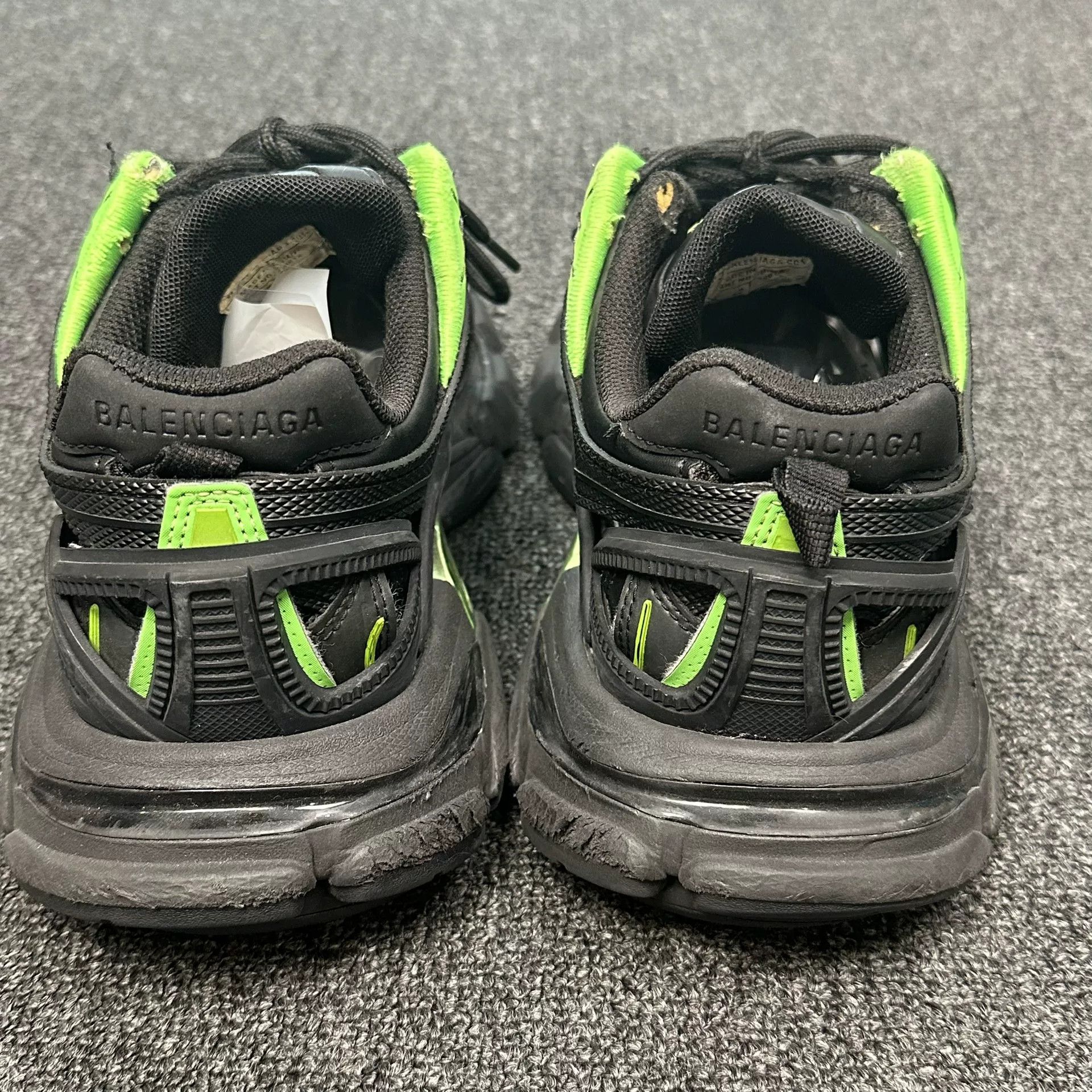 Balenciaga Balenciaga Black Green Track Sneakers US 6 Size US 6 / EU 39 - 4 Thumbnail