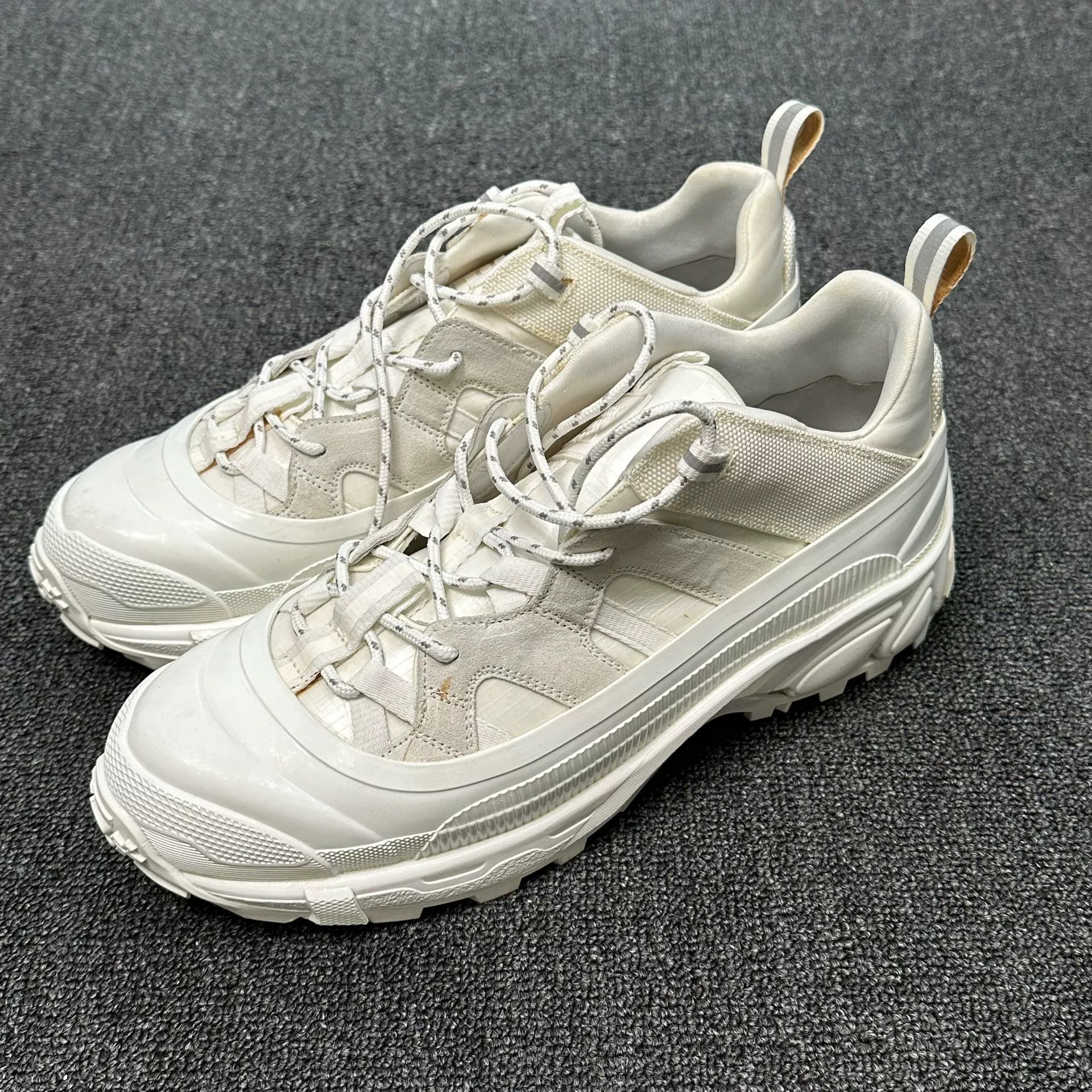 Burberry Burberry White Chunky Low-Top Sneakers Size 43 Size US 10 / EU 43 - 3 Thumbnail