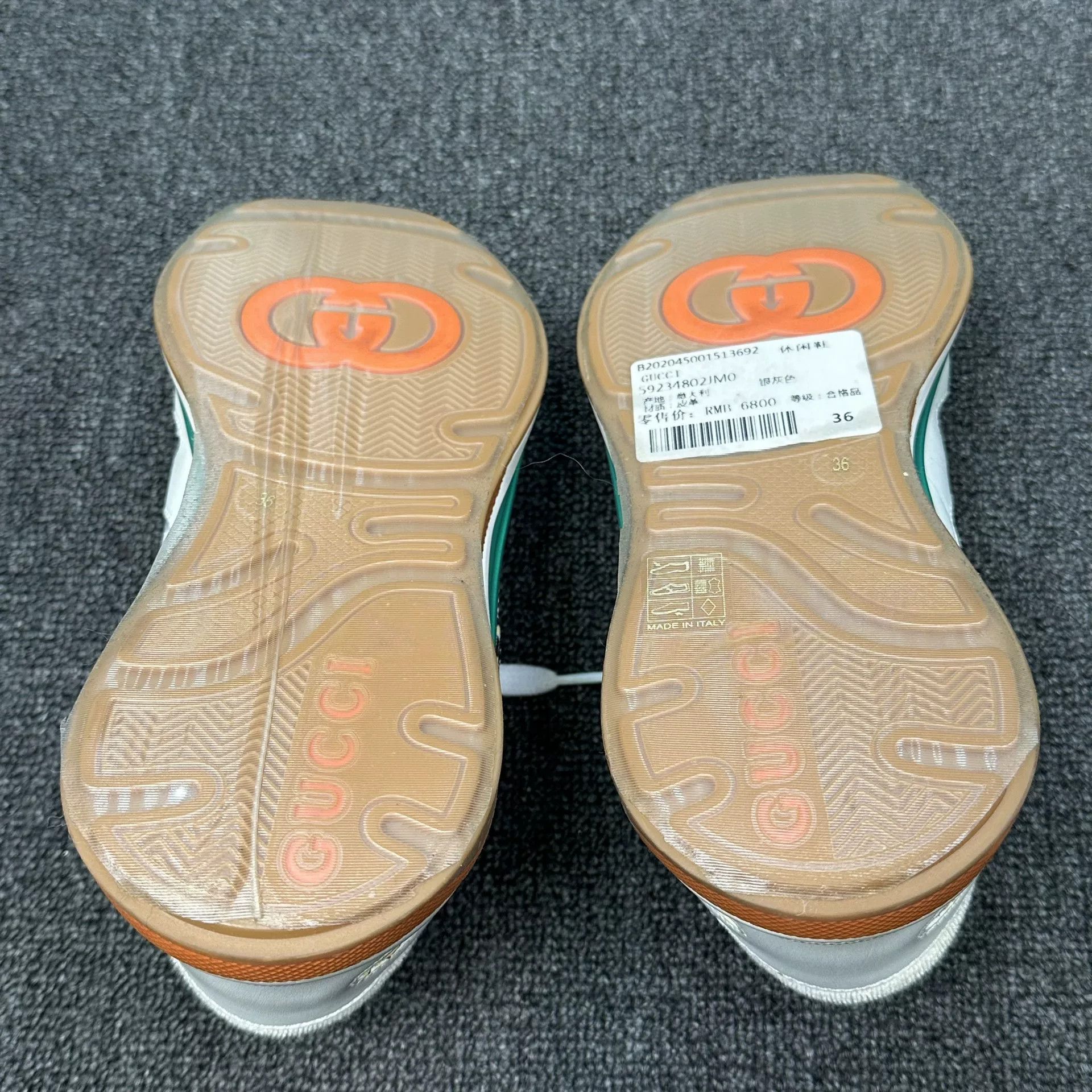Gucci Gucci Multi-Color Mesh Low-Top Sneakers 36 Size US 6 / IT 36 - 7 Thumbnail