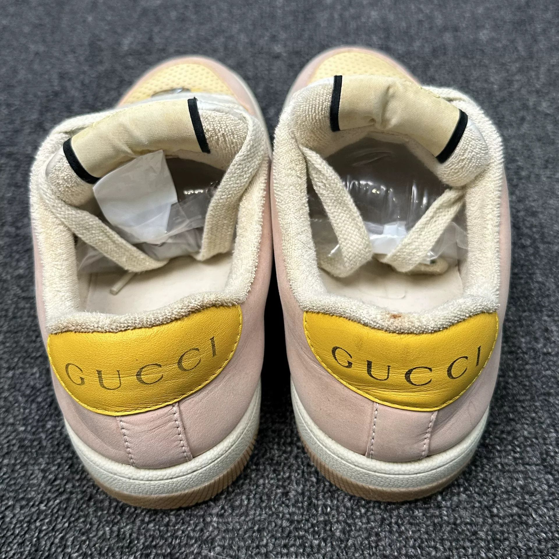 Gucci Gucci Pink Screener Leather Sneakers Size 36 Size US 6 / IT 36 - 4 Thumbnail