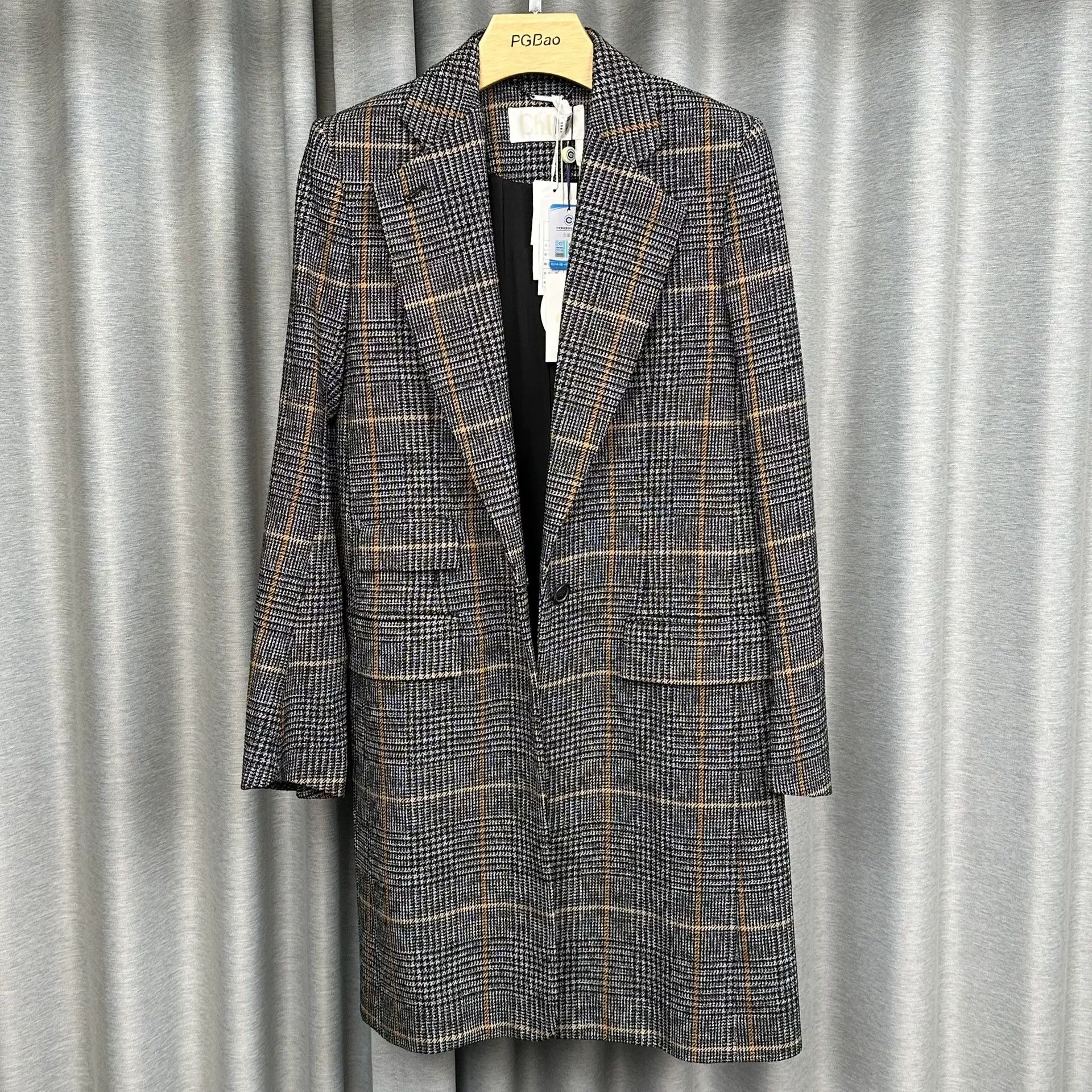 Chloe Chloe Plaid Wool Blend Coat 36 Size XS / US 0-2 / IT 36-38 - 2 Thumbnail