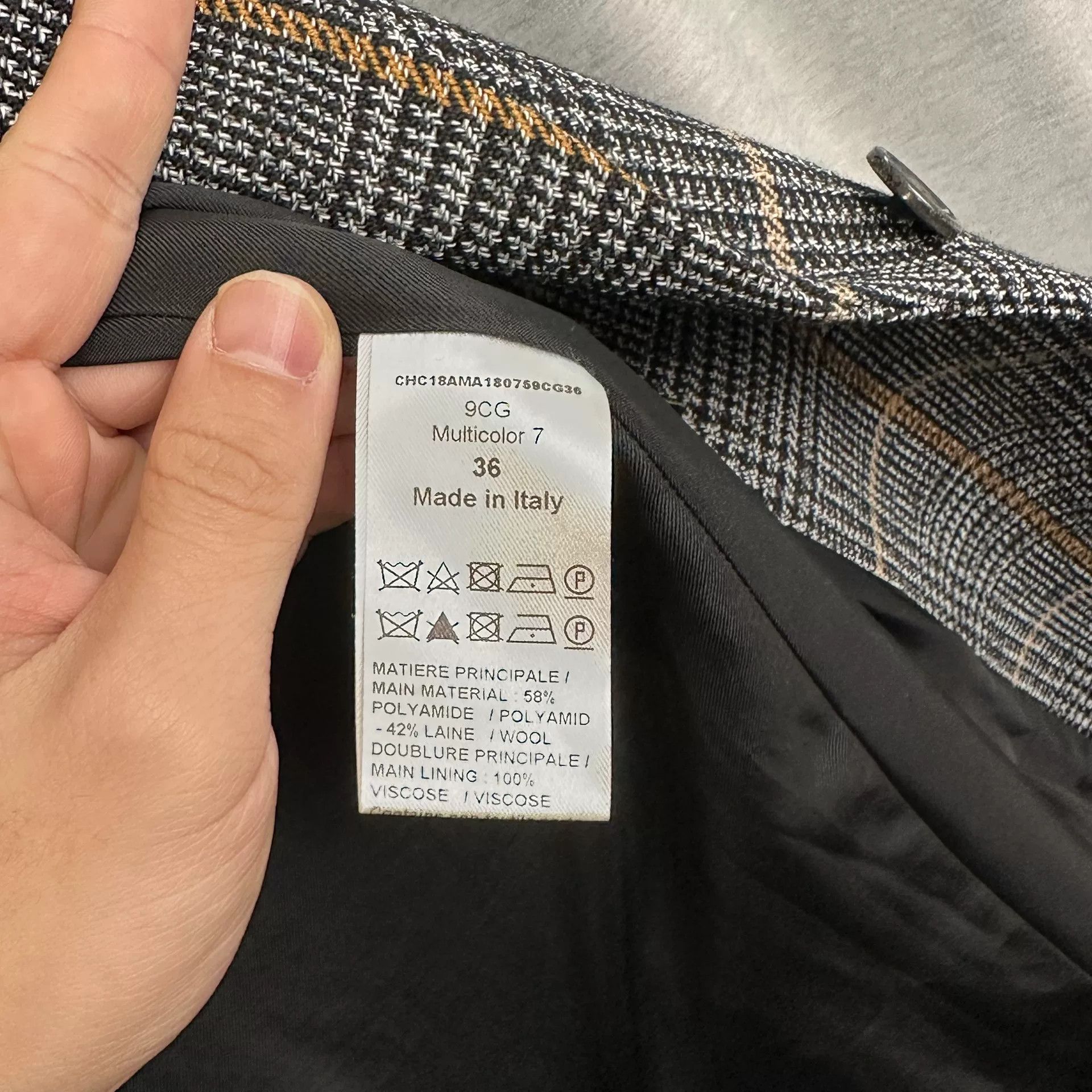 Chloe Chloe Plaid Wool Blend Coat 36 Size XS / US 0-2 / IT 36-38 - 6 Thumbnail