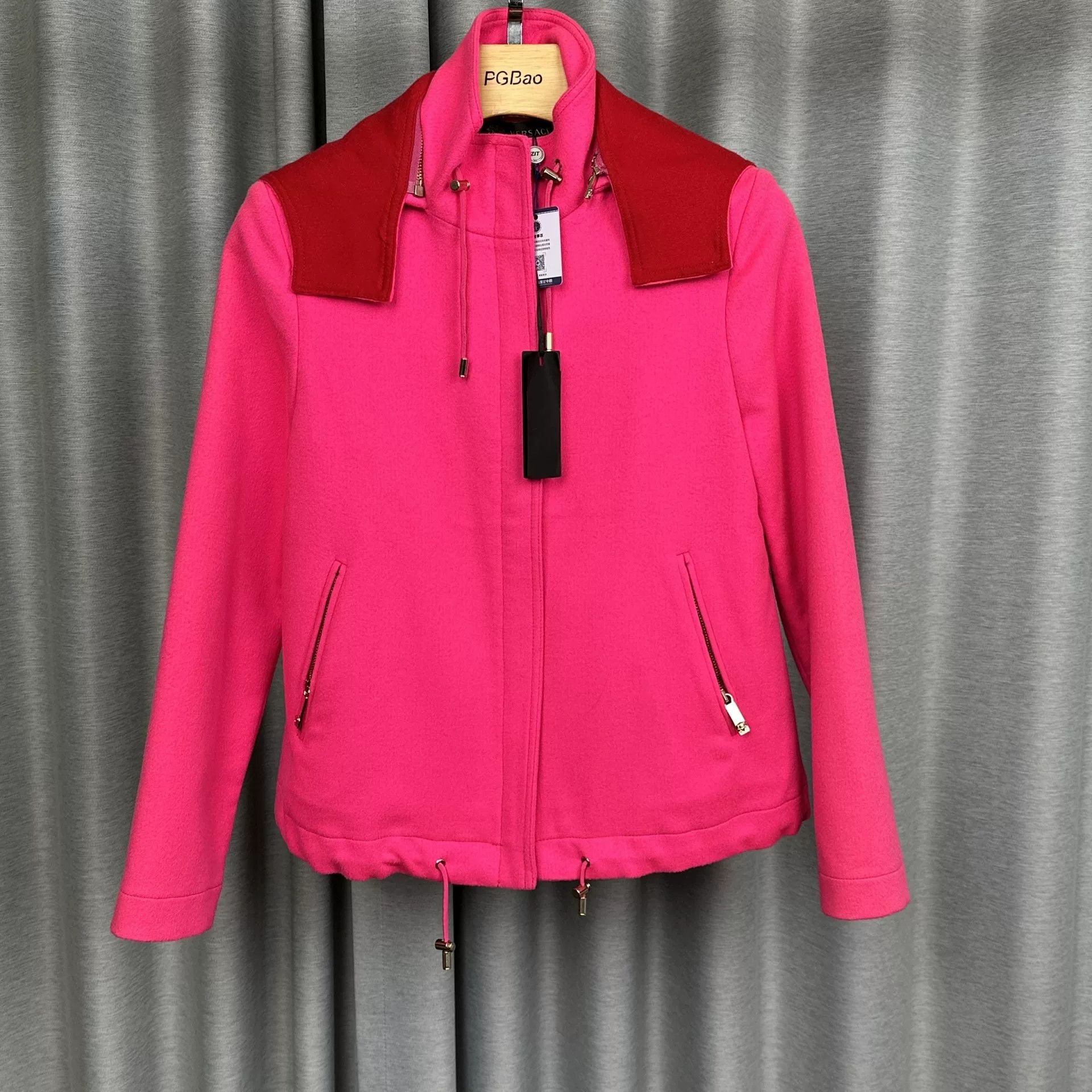 Versace Versace Pink Hooded Jacket Size 38 Size XS / US 0-2 / IT 36-38 - 2 Thumbnail