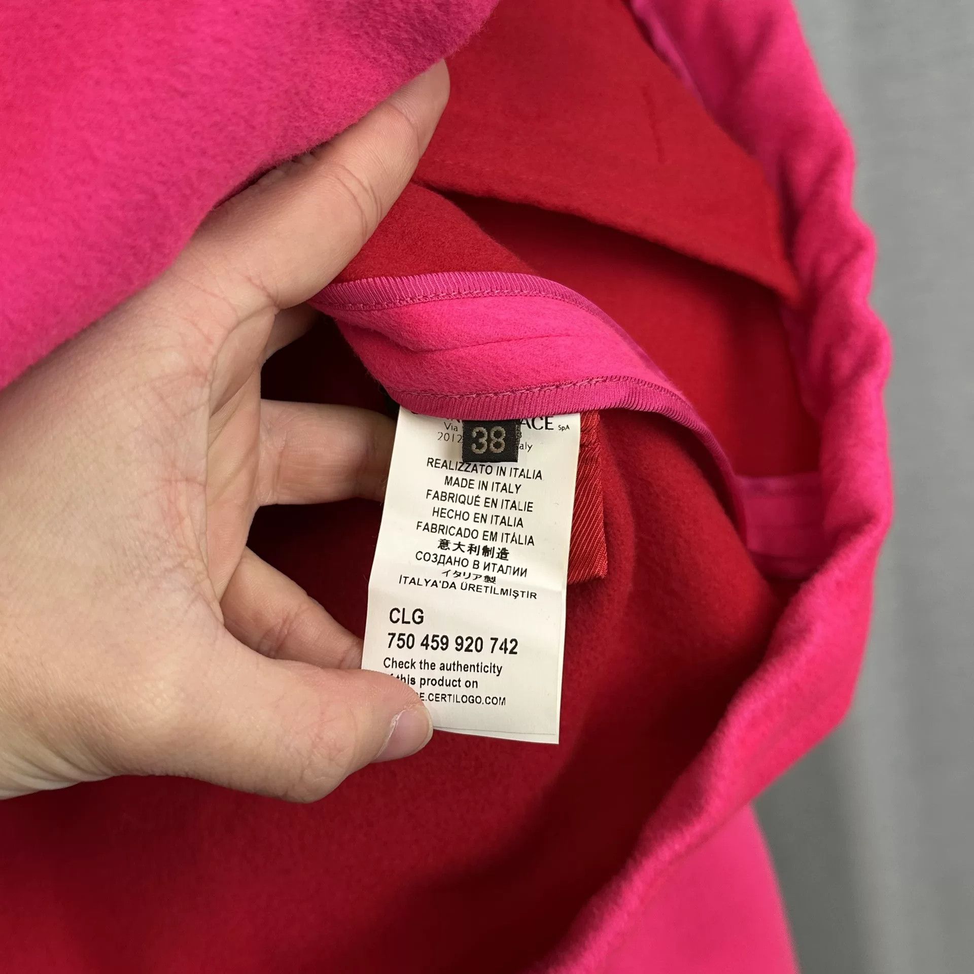Versace Versace Pink Hooded Jacket Size 38 Size XS / US 0-2 / IT 36-38 - 5 Thumbnail