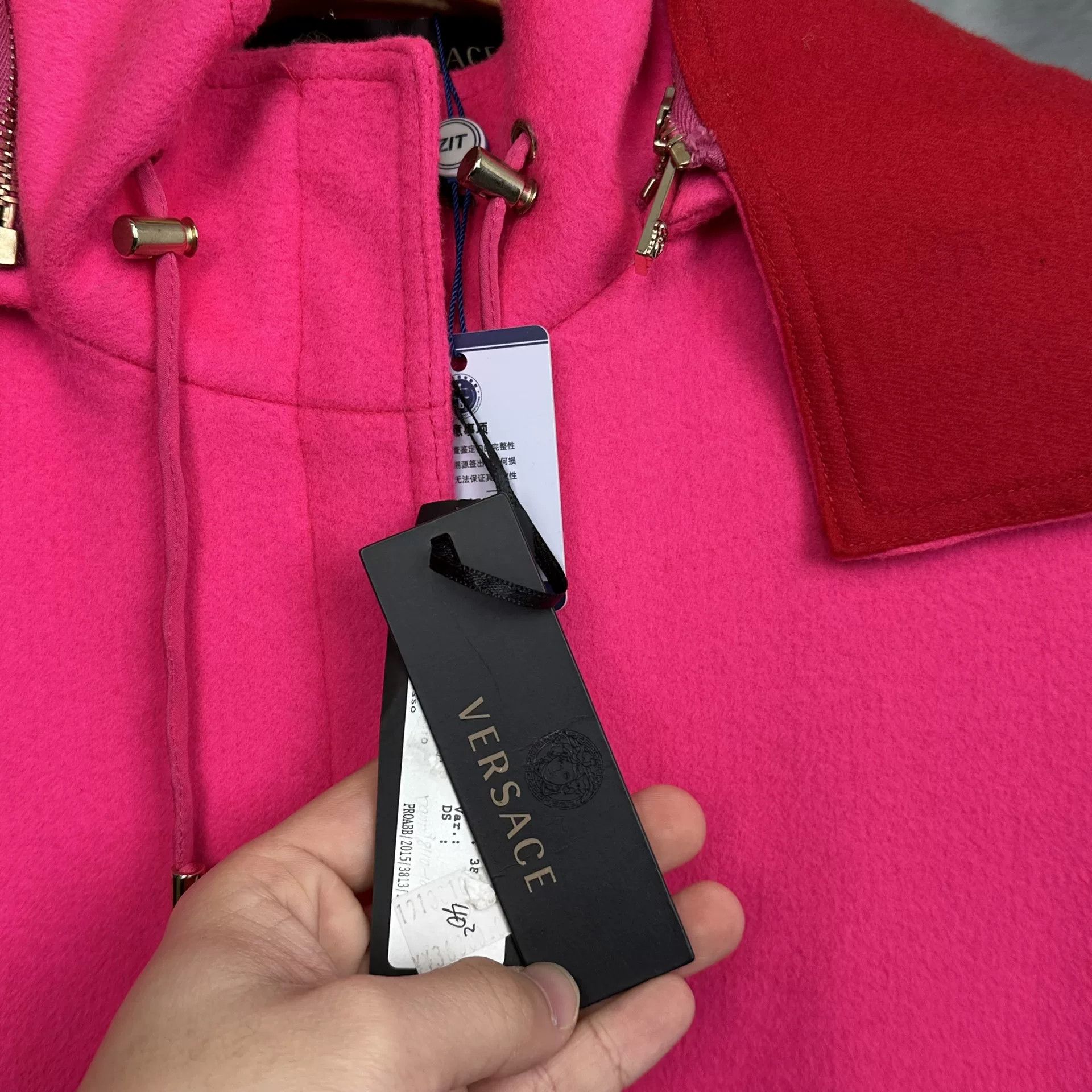Versace Versace Pink Hooded Jacket Size 38 Size XS / US 0-2 / IT 36-38 - 4 Thumbnail