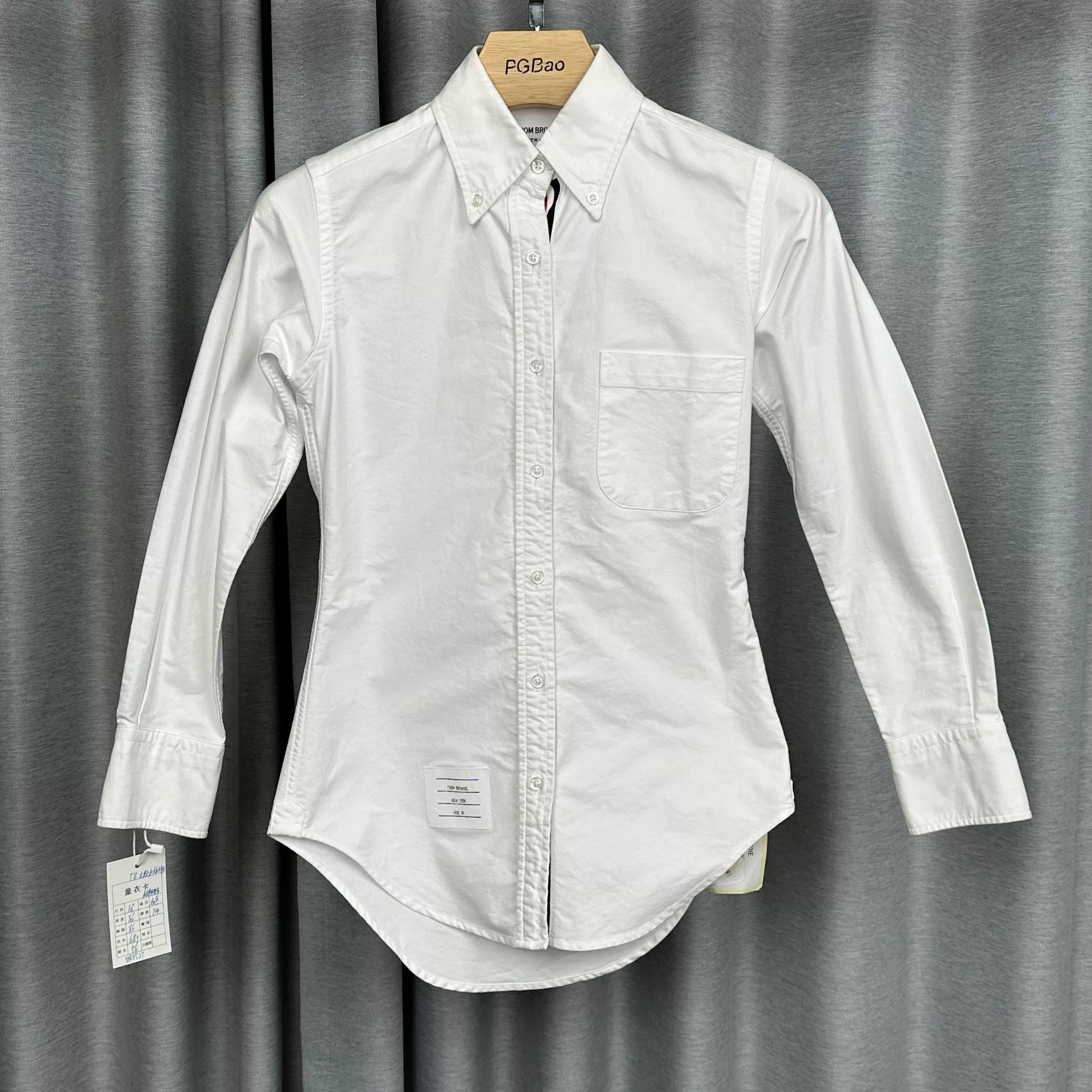 Thom Browne Thom Browne Tricolor Placket Oxford Shirt Size 38 Size US S / EU 44-46 / 1 - 2 Thumbnail