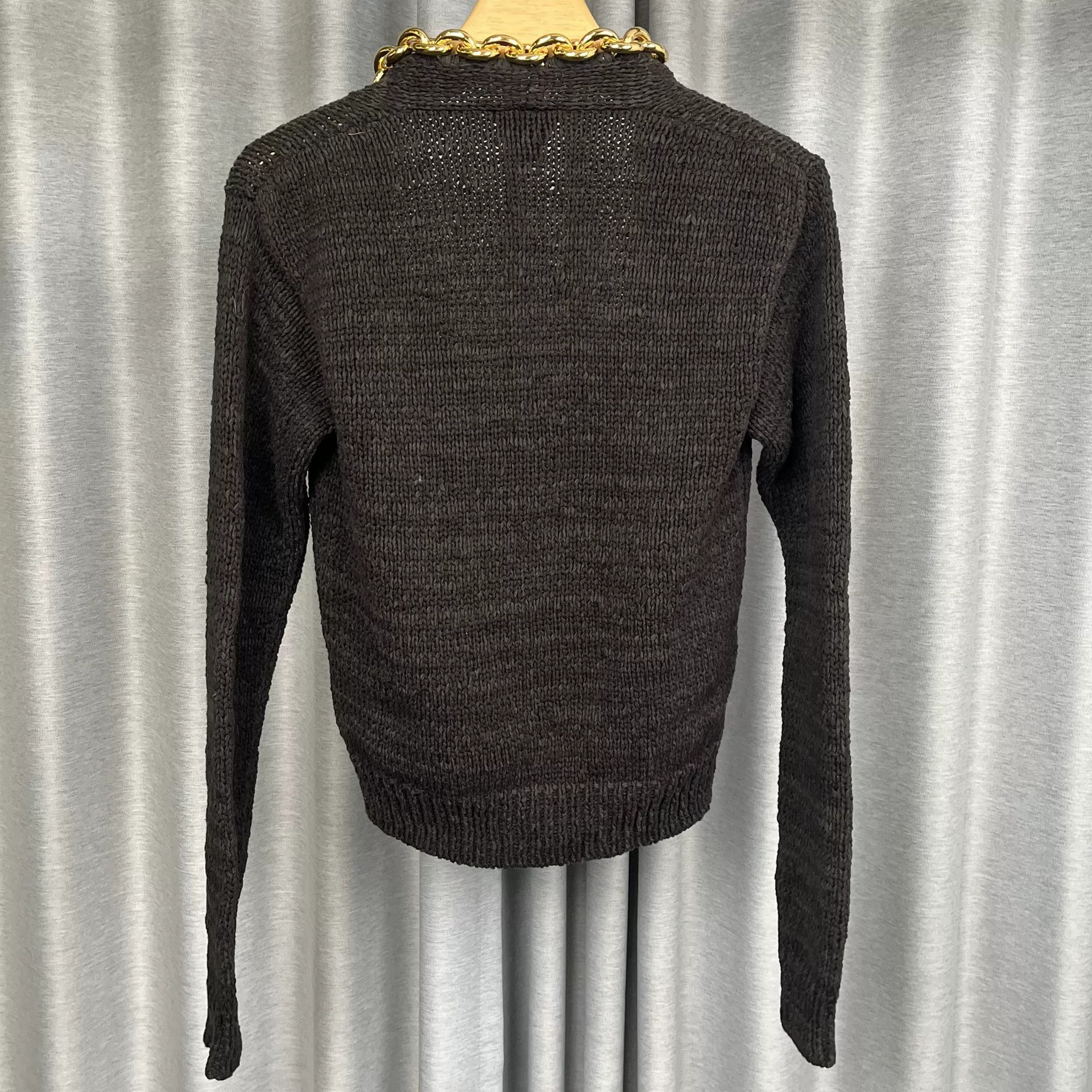 Bottega Veneta Bottega Veneta Gold Chain Mesh Knit Sweater XS Size XS / US 0-2 / IT 36-38 - 3 Thumbnail