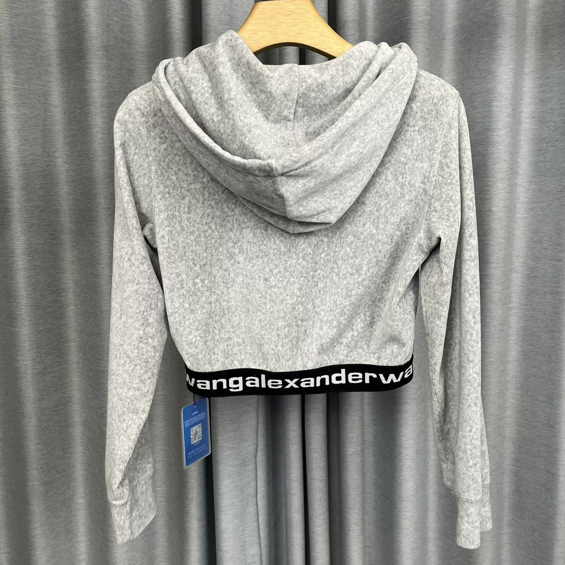 Alexander Wang Alexander Wang Logo Hem Cropped Hoodie Size S Size S / US 4 / IT 40 - 3 Thumbnail