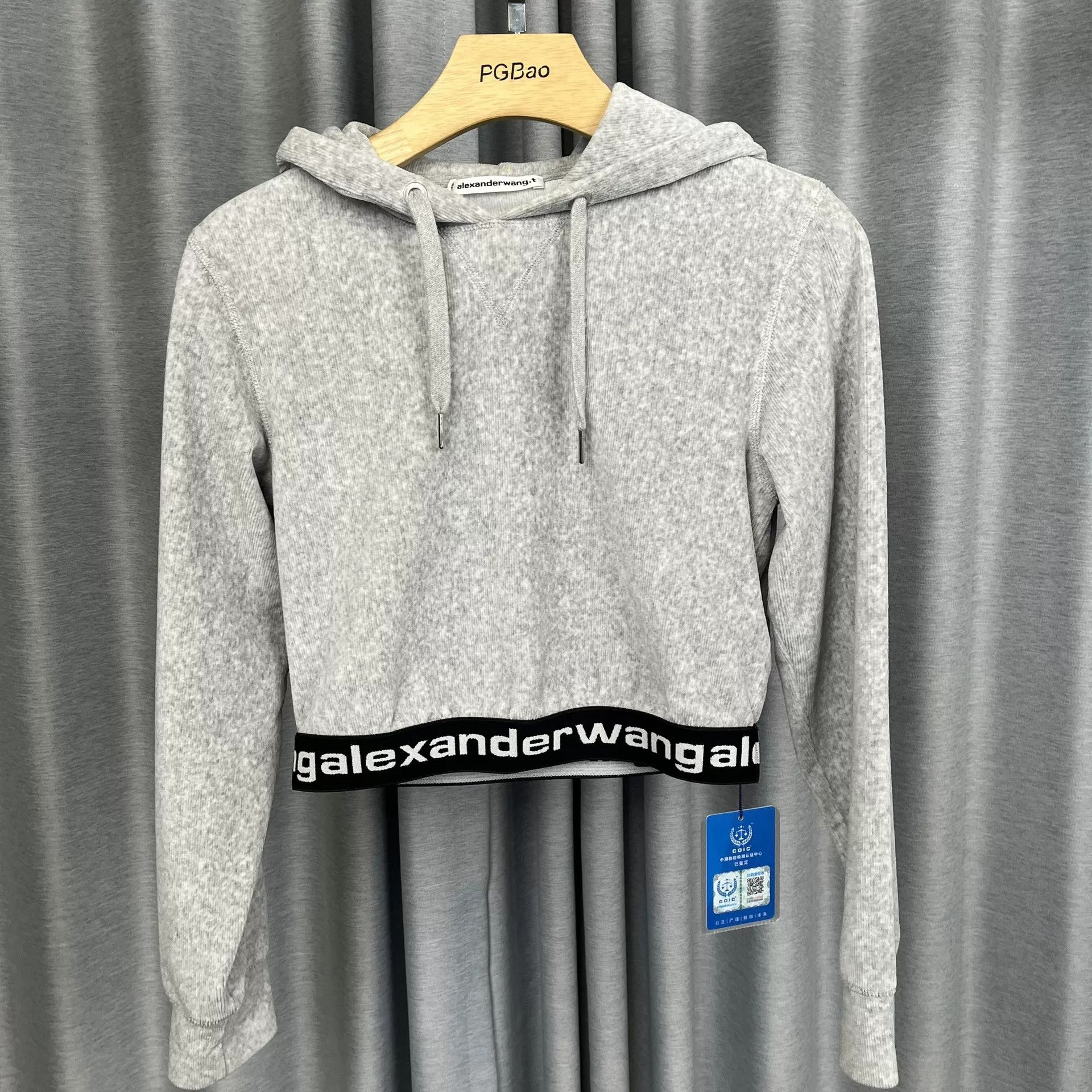 Alexander Wang Alexander Wang Logo Hem Cropped Hoodie Size S Size S / US 4 / IT 40 - 2 Thumbnail