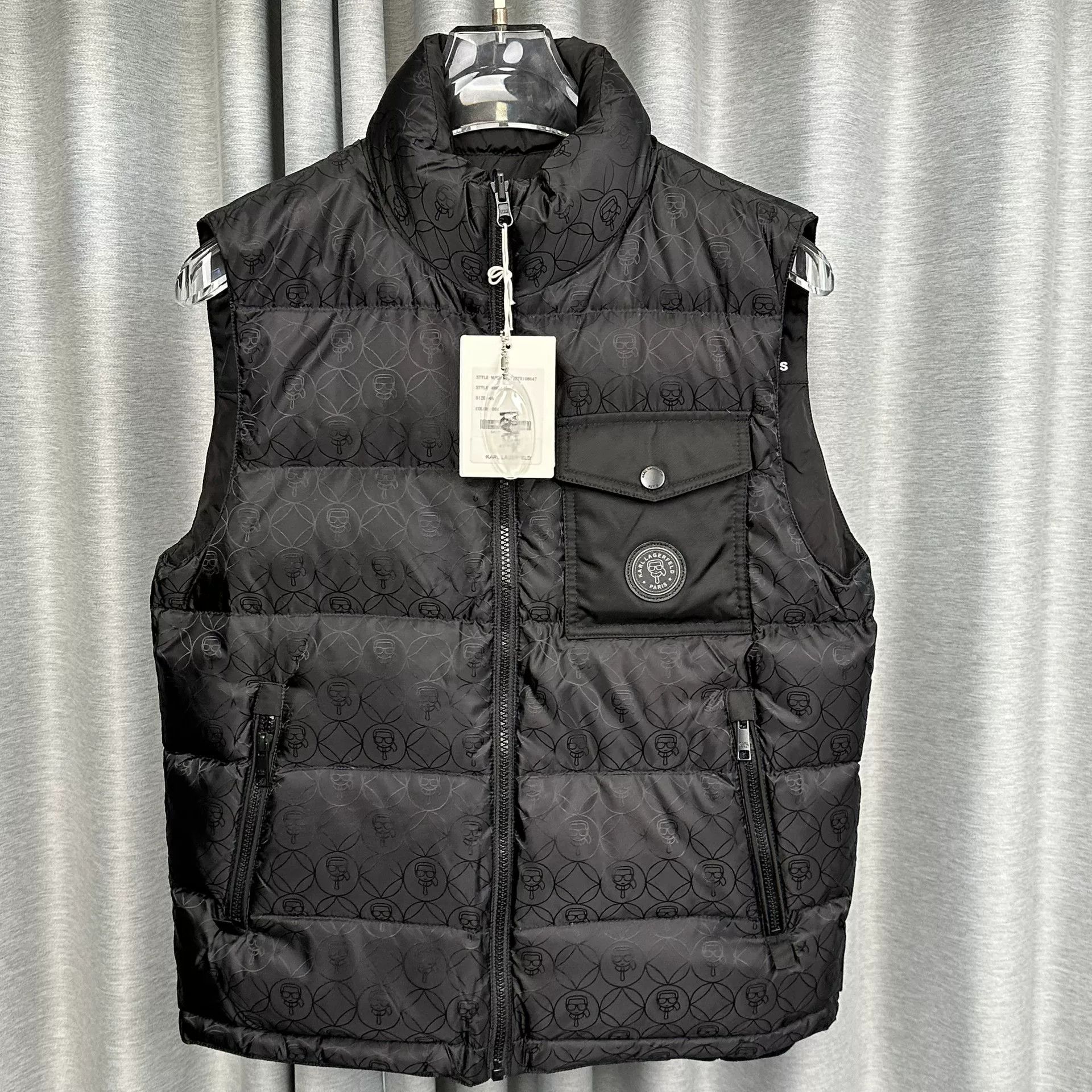 Karl Lagerfeld Karl Lagerfeld Monogram Down Vest EU 48 Size US M / EU 48-50 / 2 - 2 Thumbnail