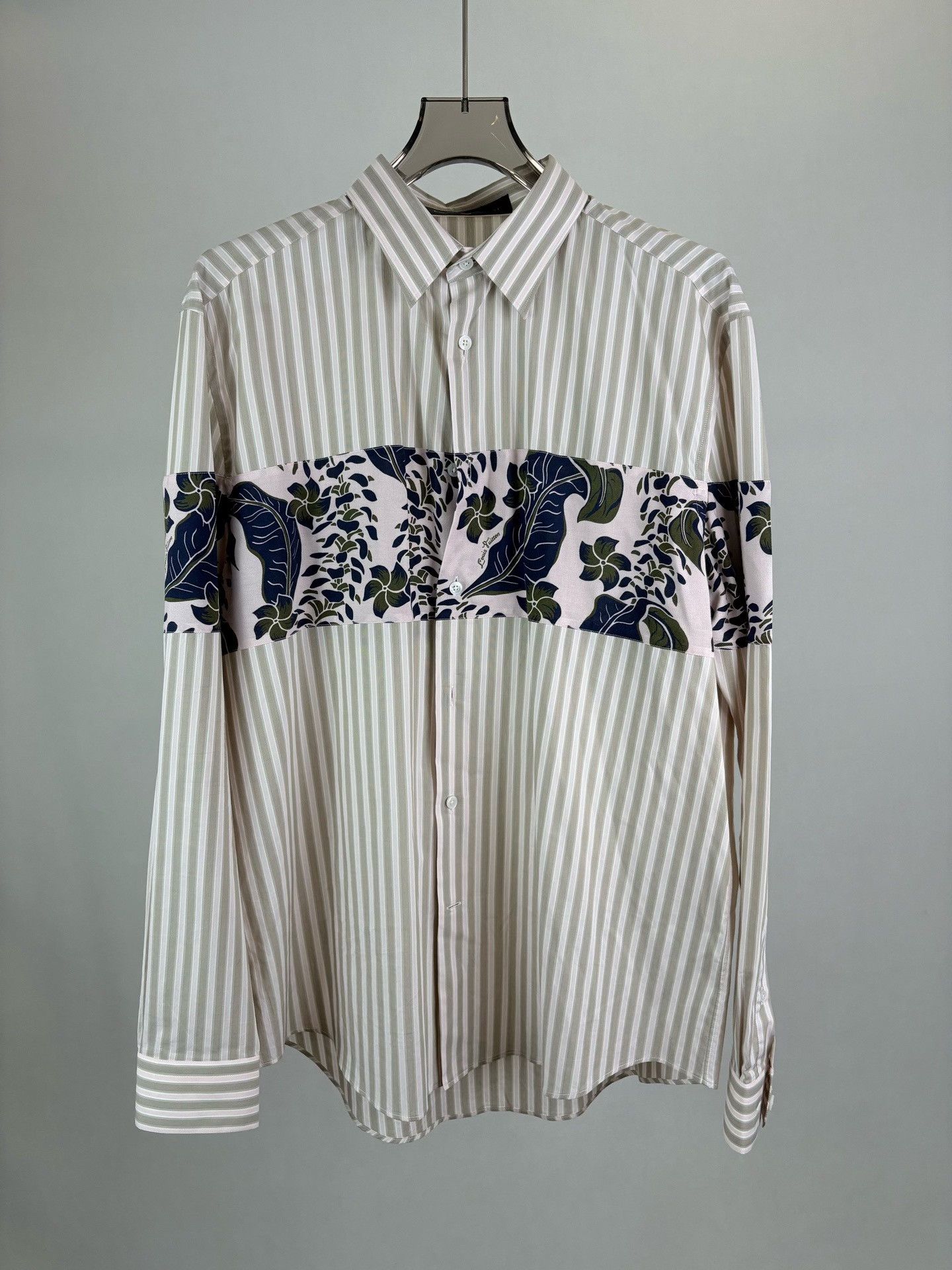 Louis Vuitton Louis Vuitton Floral Patchwork Striped Shirt XXL Size US XXL / EU 58 / 5 - 2 Thumbnail