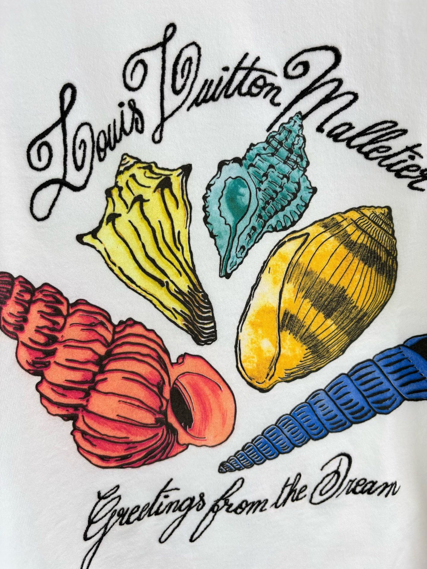 Louis Vuitton Louis Vuitton Seashell Print Embroidered T-Shirt XL Size US XL / EU 56 / 4 - 4 Thumbnail