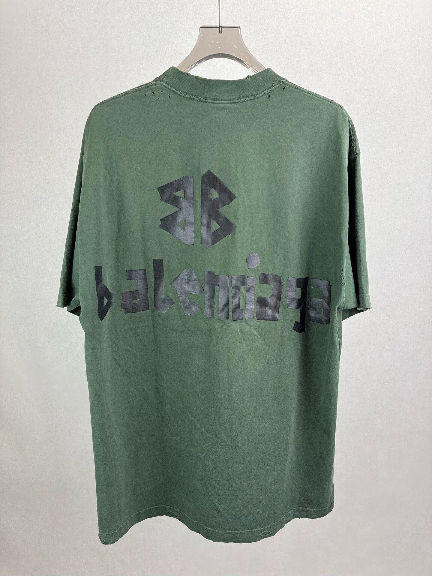 Balenciaga Balenciaga Green Tape Logo T-Shirt Size S Size US S / EU 44-46 / 1 - 3 Thumbnail