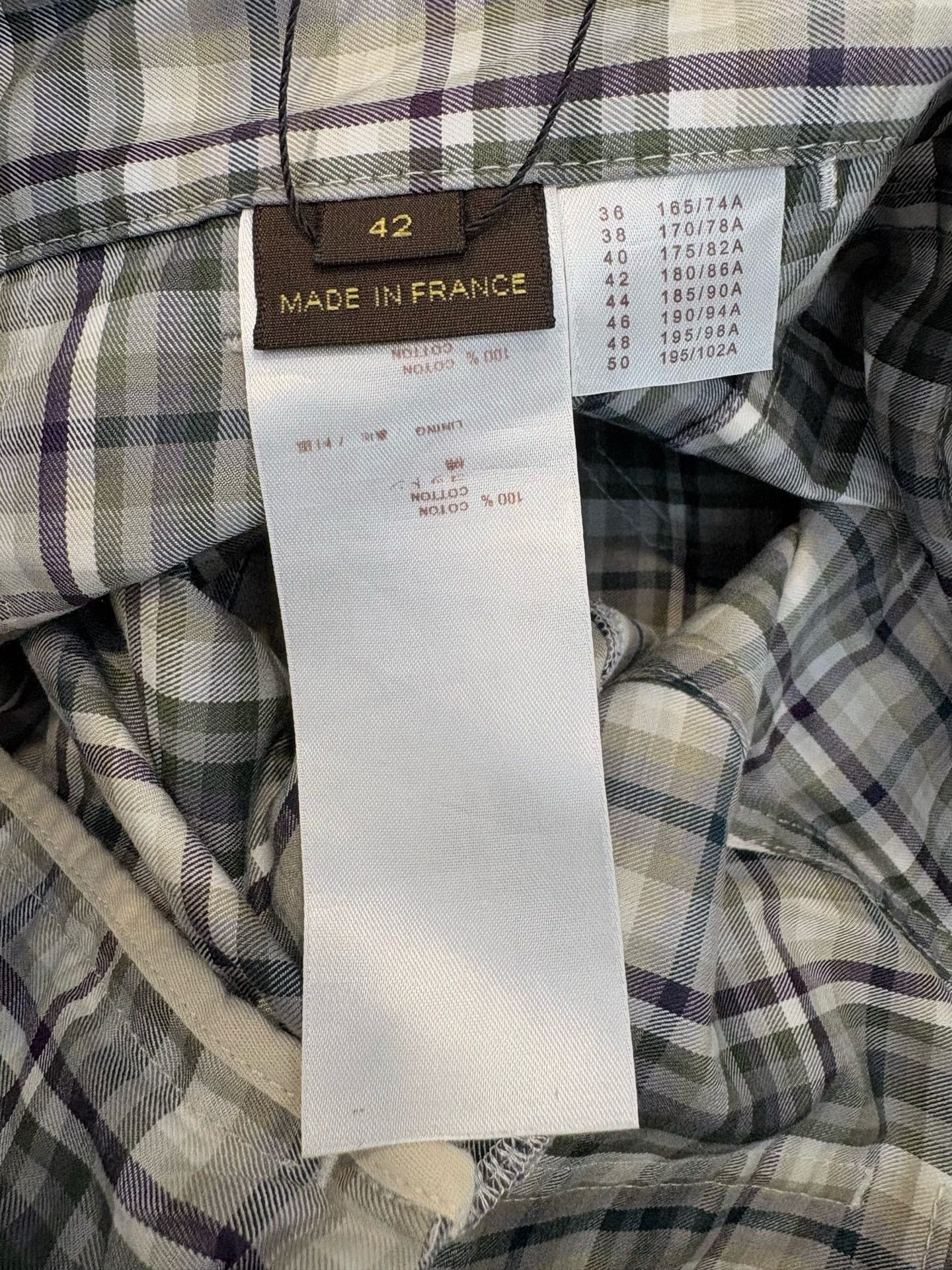 Louis Vuitton Louis Vuitton Plaid Leather Patch Shorts 42 Size US 34 / EU 50 - 7 Thumbnail