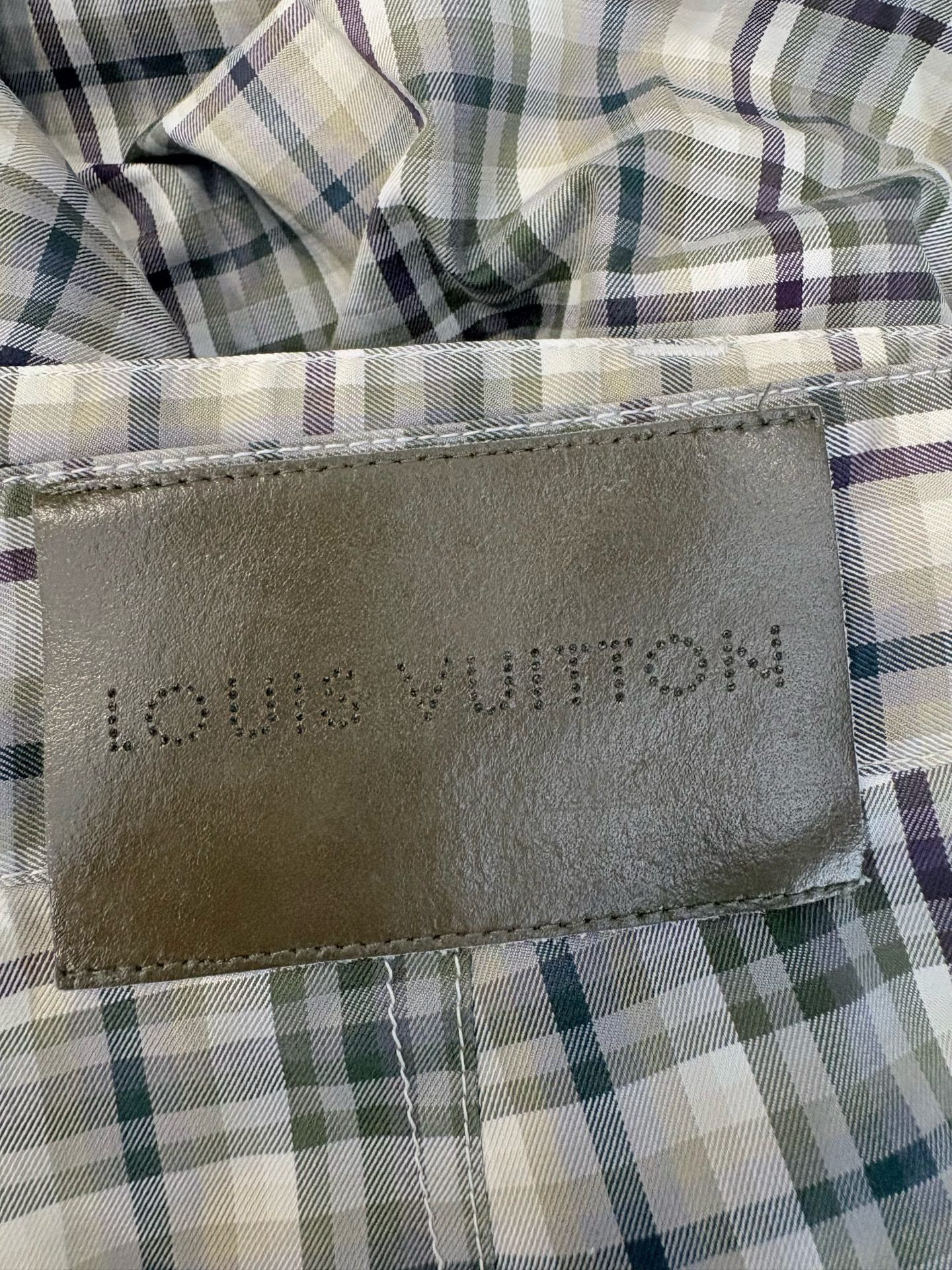 Louis Vuitton Louis Vuitton Plaid Leather Patch Shorts 42 Size US 34 / EU 50 - 5 Thumbnail