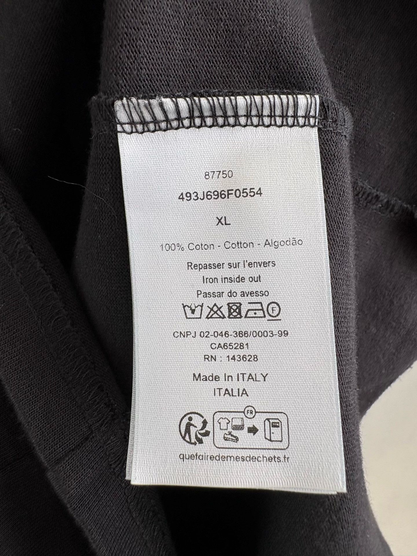 Dior Dior 1947 Script Print T-Shirt XL Size US XL / EU 56 / 4 - 6 Thumbnail