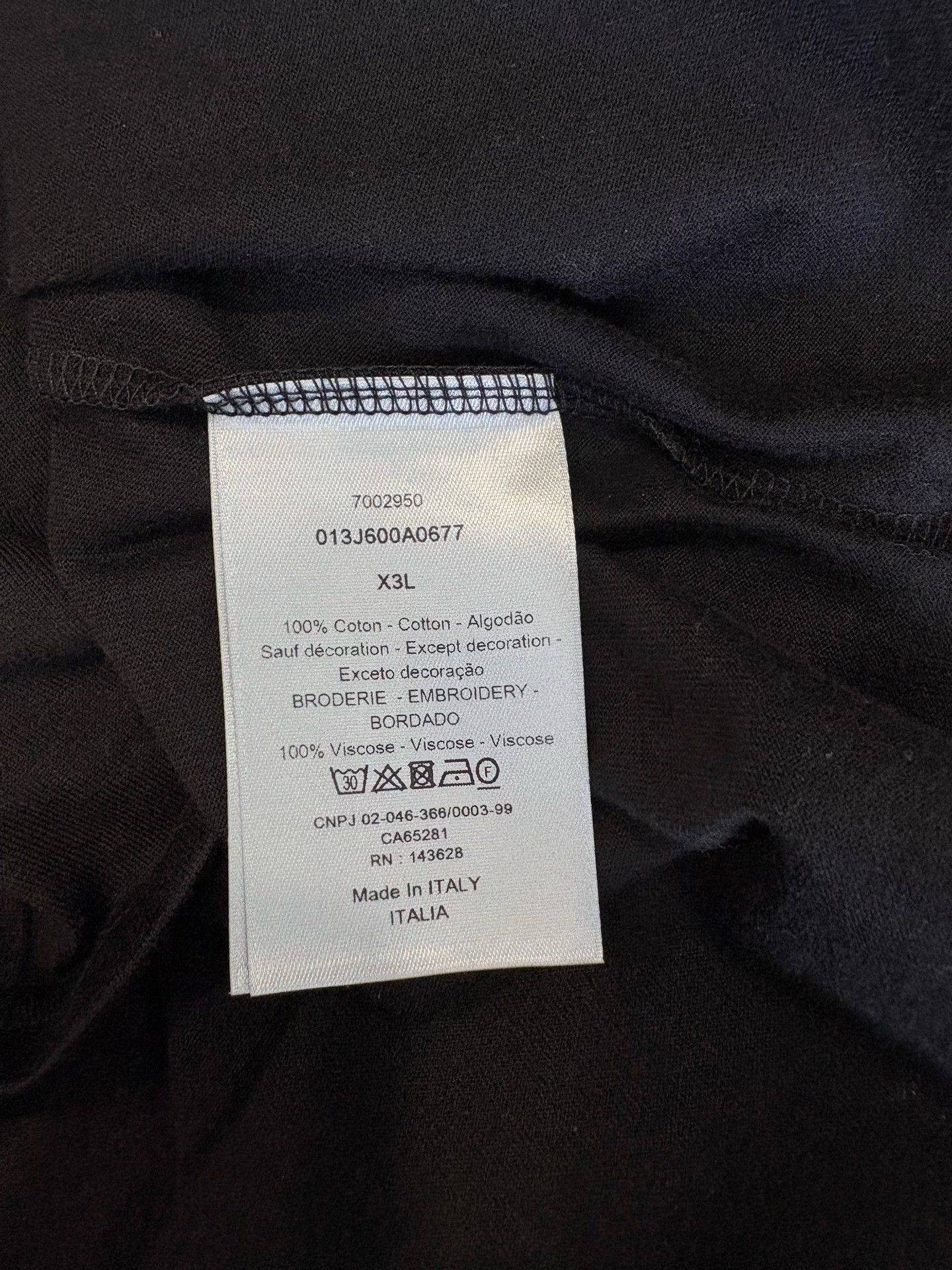 Dior Dior CD Embroidery T-Shirt US XXL Size US XXL / EU 58 / 5 - 6 Thumbnail