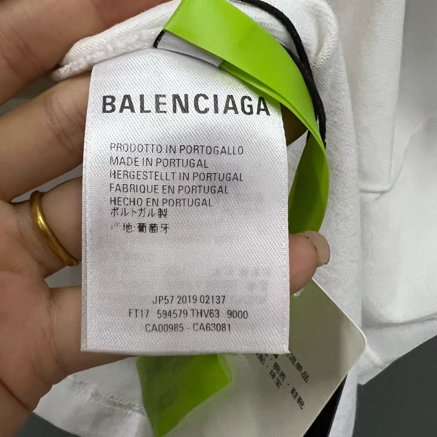 Balenciaga Balenciaga Green BB Eco Print T-Shirt Size S Size US S / EU 44-46 / 1 - 5 Thumbnail