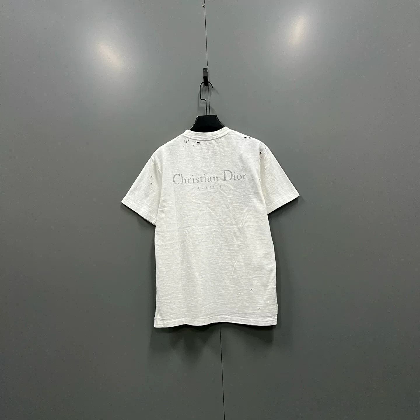Dior Dior Distressed Logo T-Shirt XS Size US XS / EU 42 / 0 - 3 Thumbnail