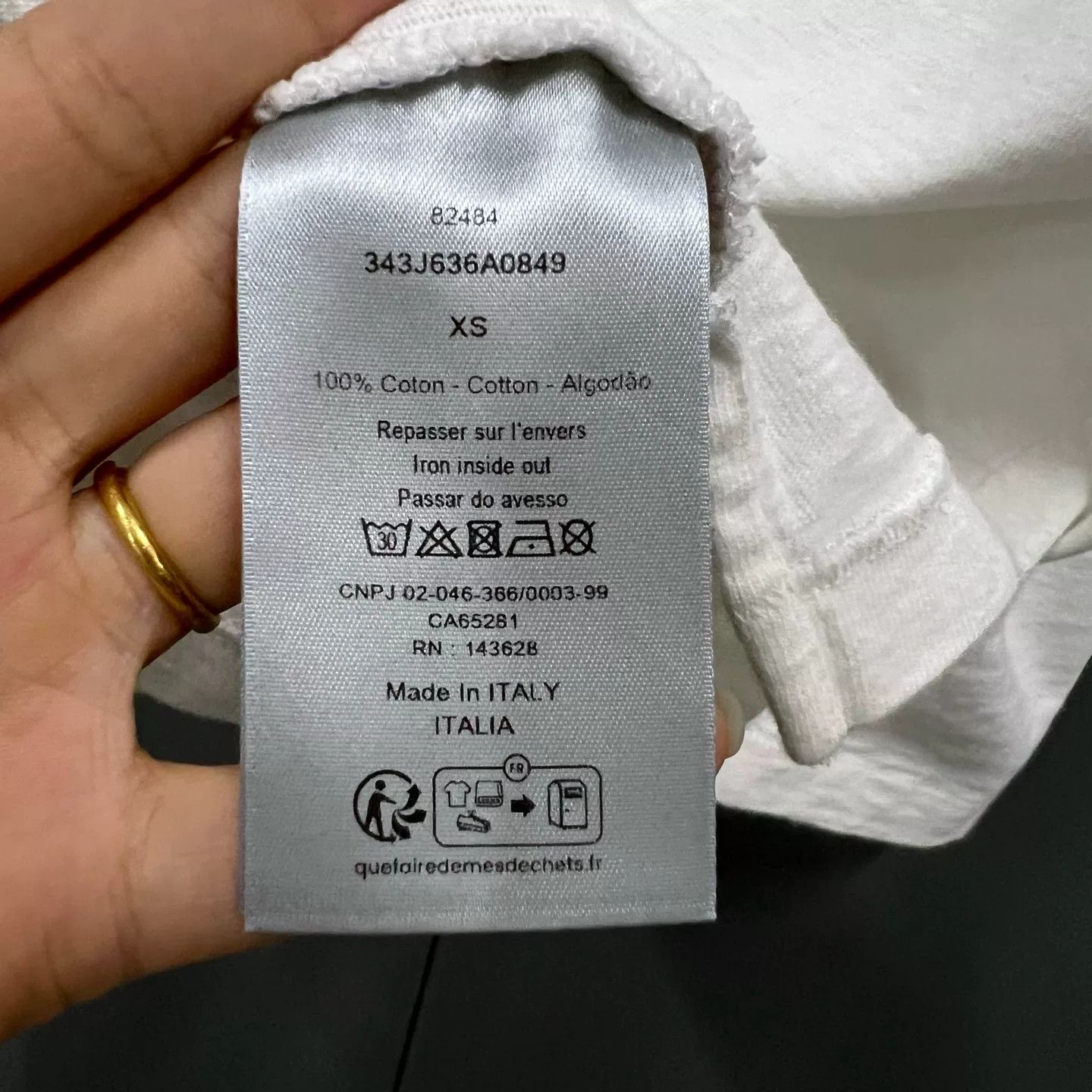 Dior Dior Distressed Logo T-Shirt XS Size US XS / EU 42 / 0 - 5 Thumbnail