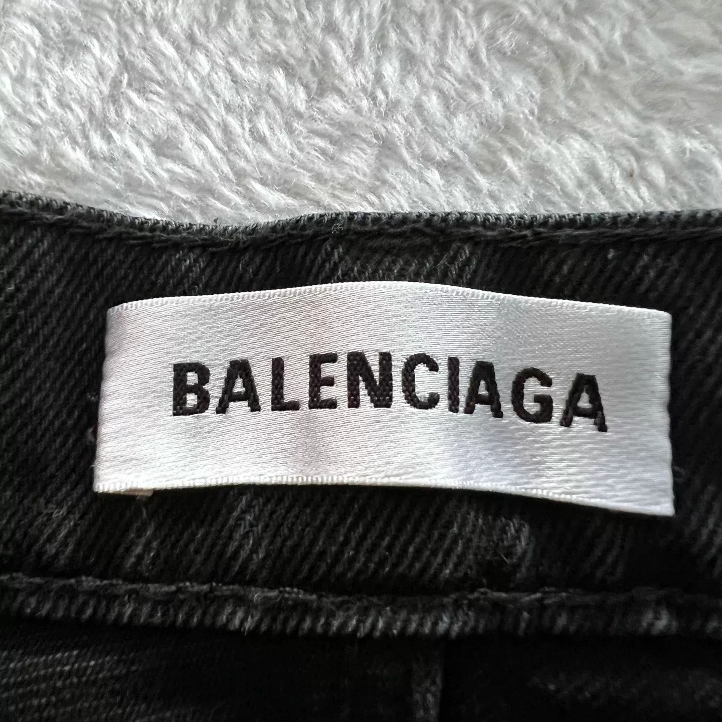 Balenciaga Balenciaga Washed Black Denim Jeans 24 Size 24" / US 00 / IT 34 - 4 Thumbnail