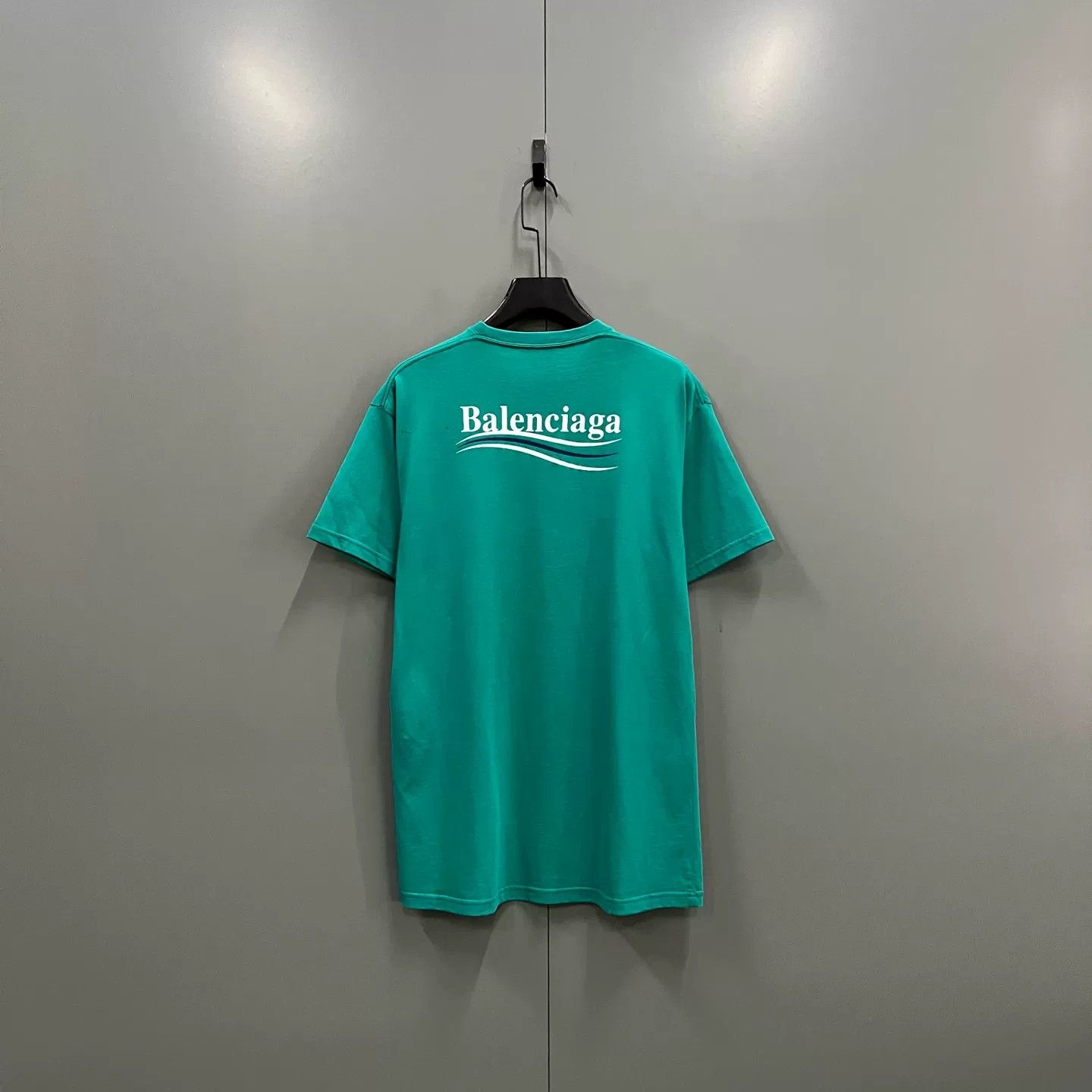 Balenciaga Balenciaga Green Political Logo T-Shirt XXS Size US XXS / EU 40 - 3 Thumbnail