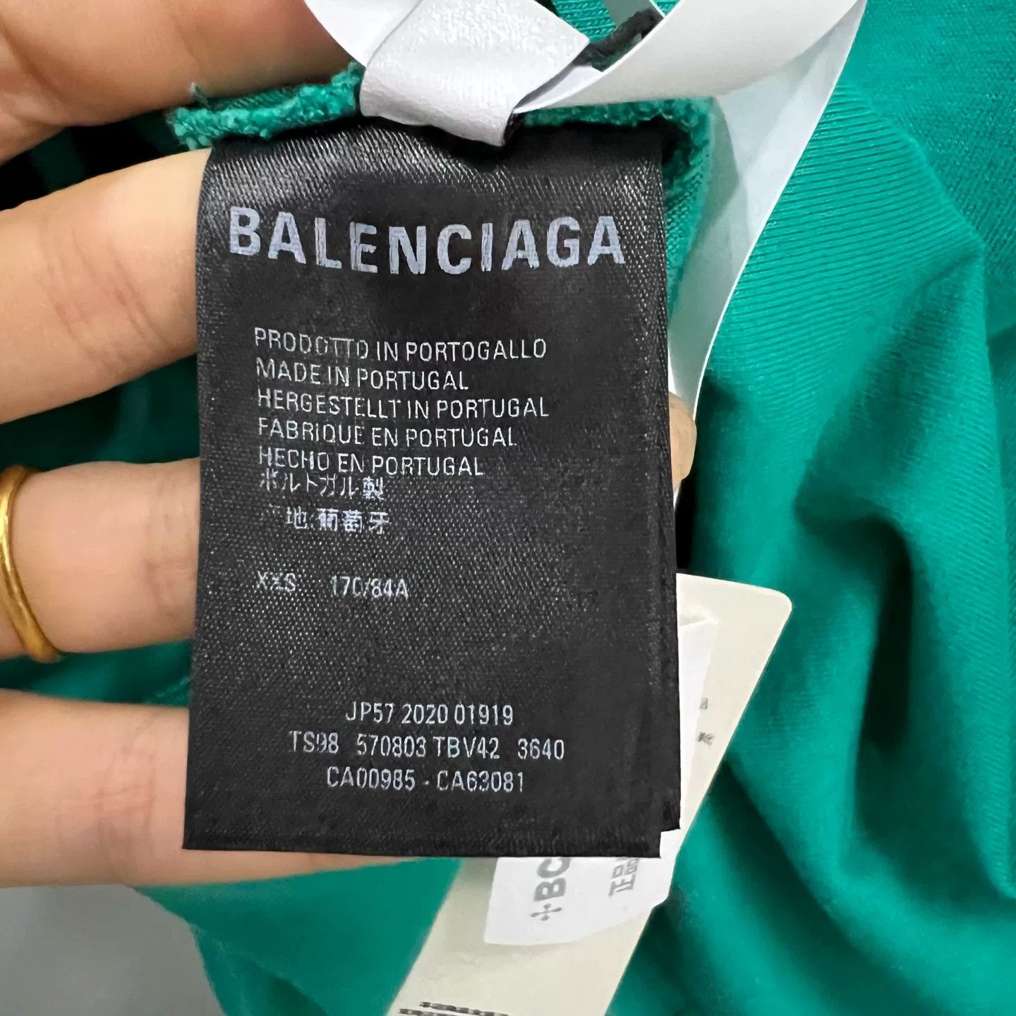 Balenciaga Balenciaga Green Political Logo T-Shirt XXS Size US XXS / EU 40 - 5 Thumbnail