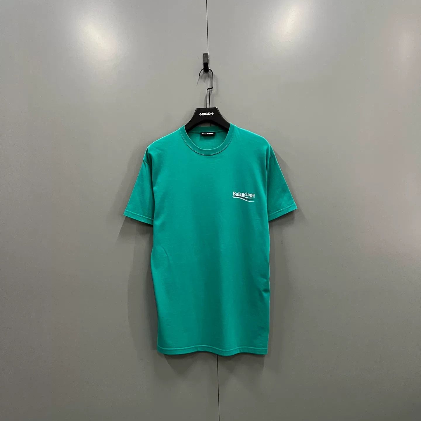 Balenciaga Balenciaga Green Political Logo T-Shirt XXS Size US XXS / EU 40 - 2 Thumbnail