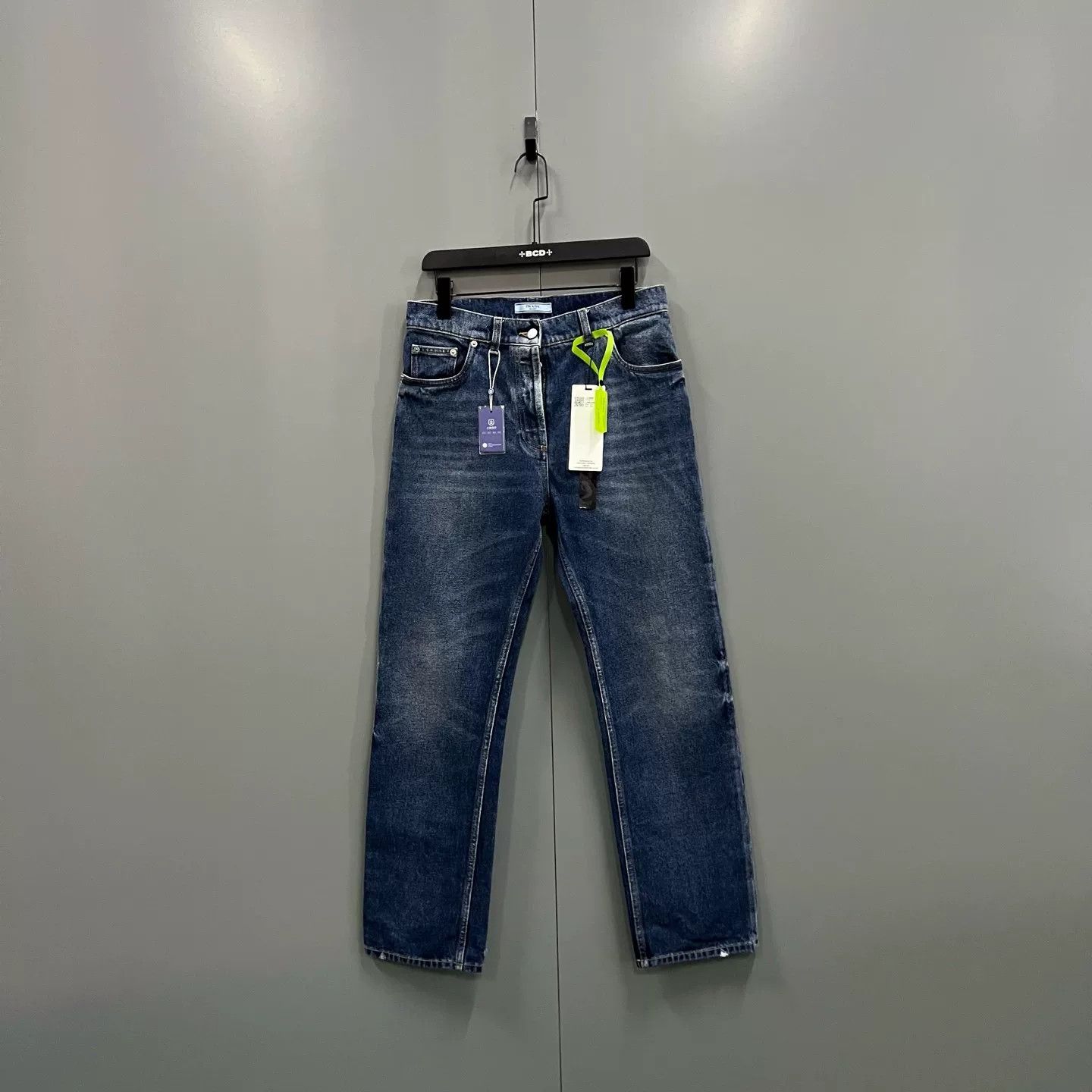 Prada Prada Triangle Logo Denim Jeans Size 27 Size US 27 - 2 Thumbnail