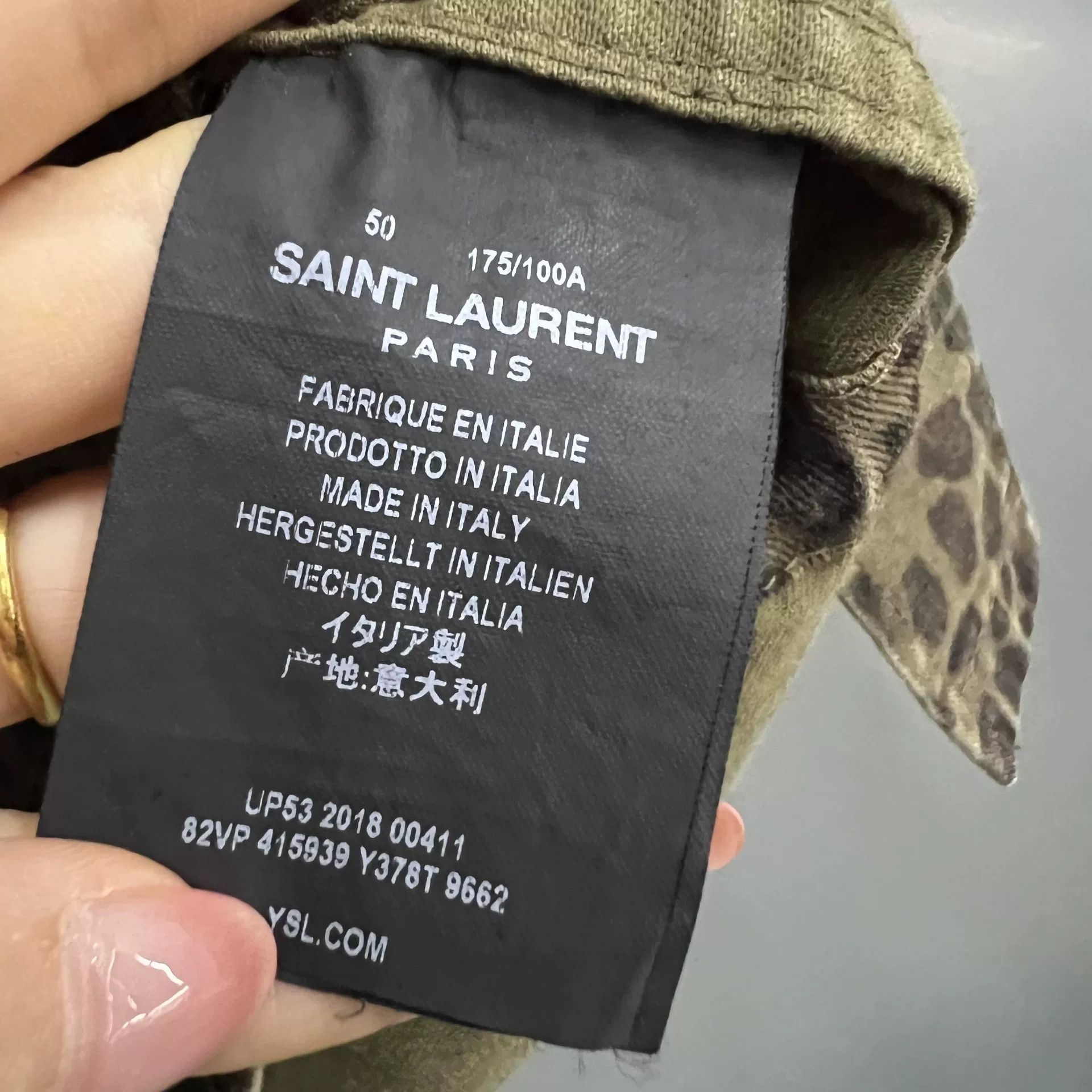 Saint Laurent Paris Saint Laurent Leopard Print Field Jacket 50 Size US M / EU 48-50 / 2 - 5 Thumbnail