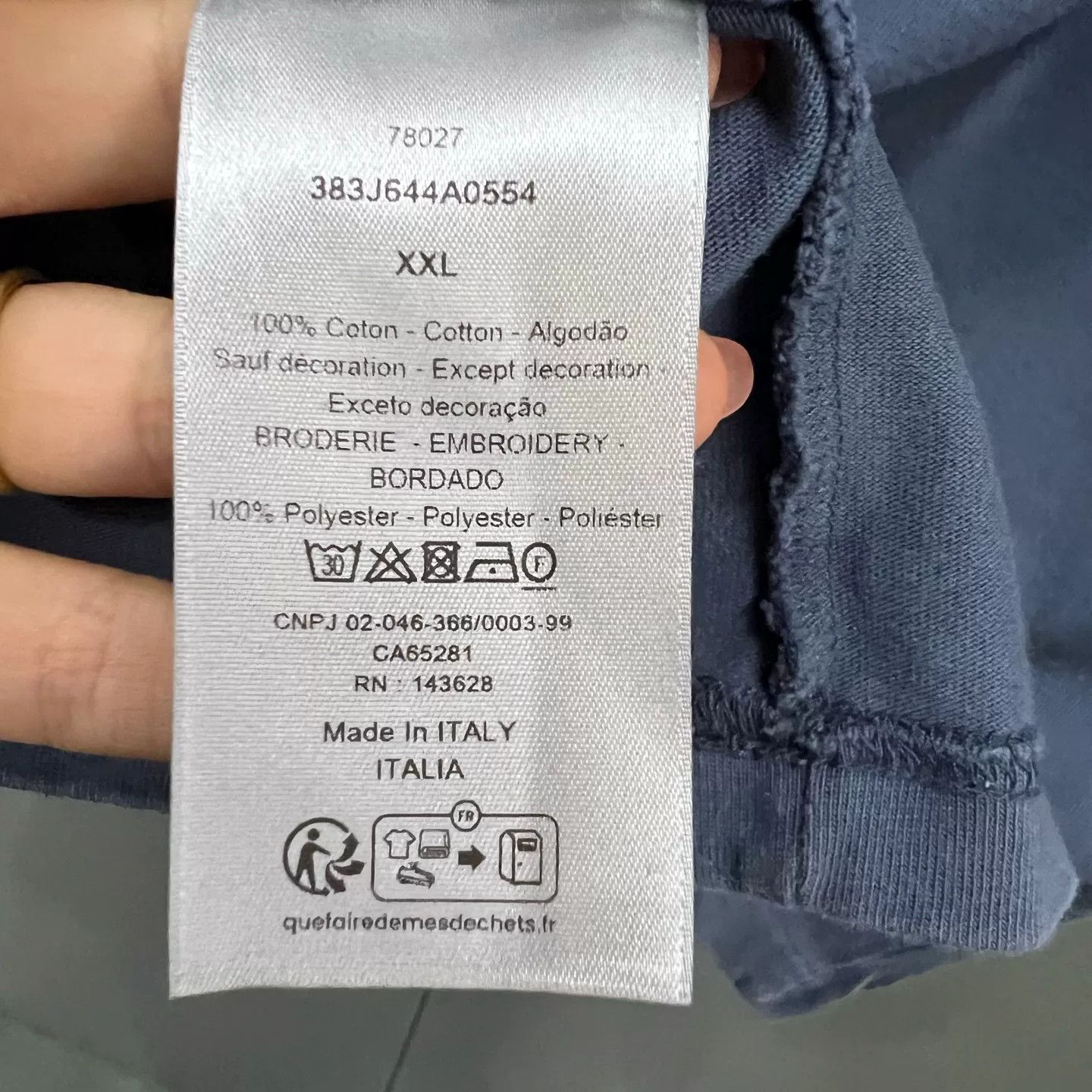 Dior Dior Logo Collar Pocket T-Shirt XXL Size US XXL / EU 58 / 5 - 5 Thumbnail