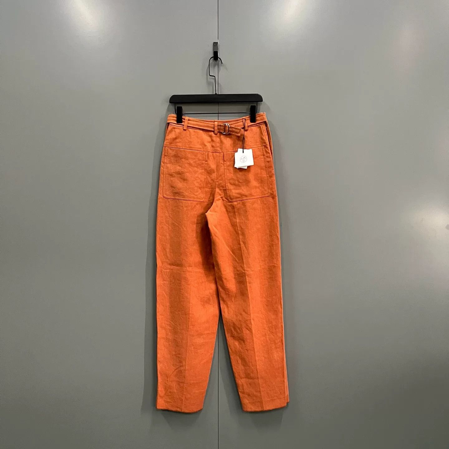 Hermes Hermes Orange Linen Pants Size 36 Size 26" / US 2 / IT 38 - 3 Thumbnail