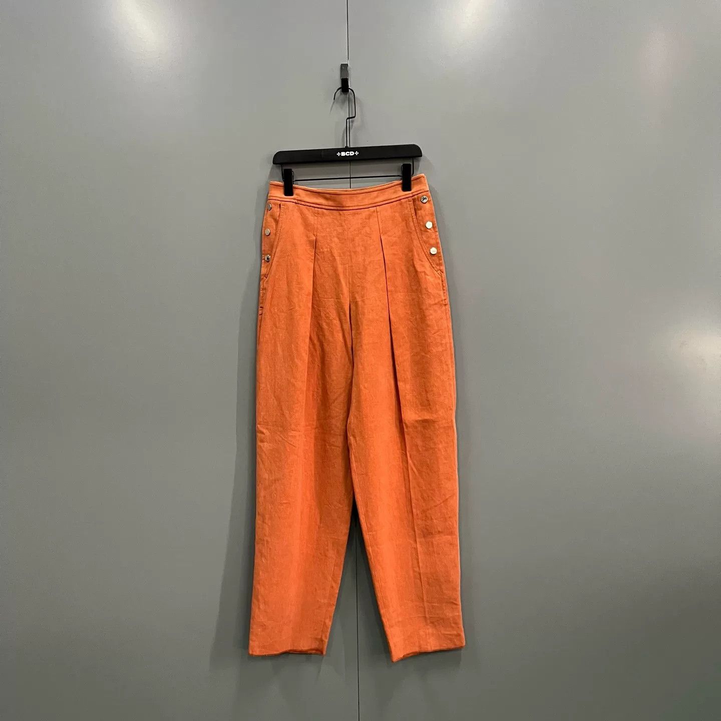 Hermes Hermes Orange Linen Pants Size 36 Size 26" / US 2 / IT 38 - 2 Thumbnail