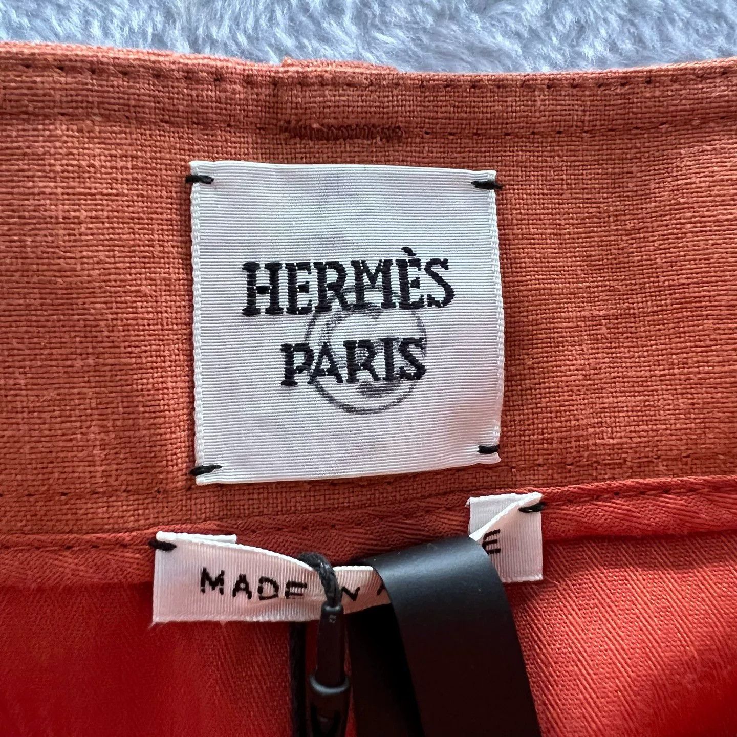 Hermes Hermes Orange Linen Pants Size 36 Size 26" / US 2 / IT 38 - 4 Thumbnail