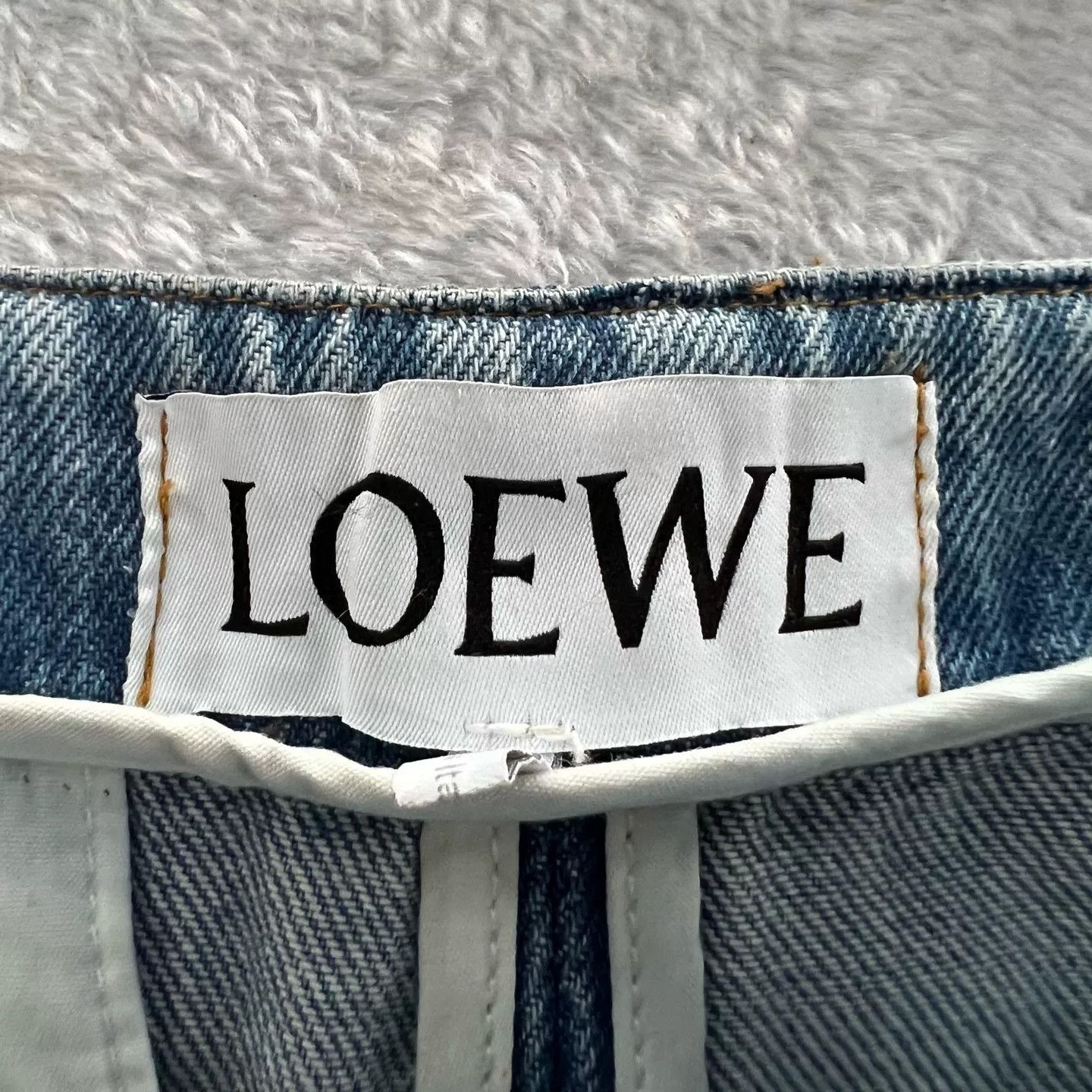 Loewe Loewe Belted Wide Leg Denim Jeans Size 38 Size 27" / US 4 / IT 40 - 4 Thumbnail