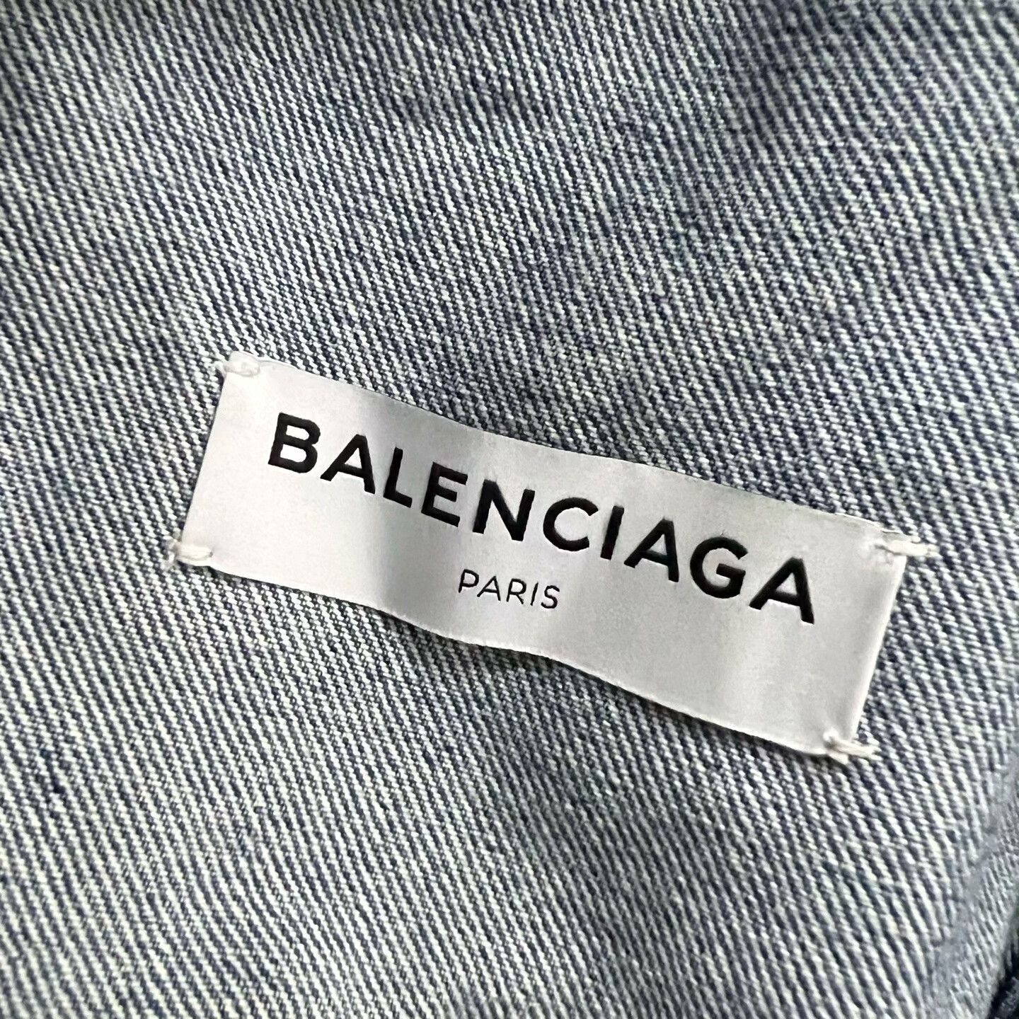 Balenciaga Balenciaga Logo Collar Denim Jacket 34 Size XS / US 0-2 / IT 36-38 - 4 Thumbnail