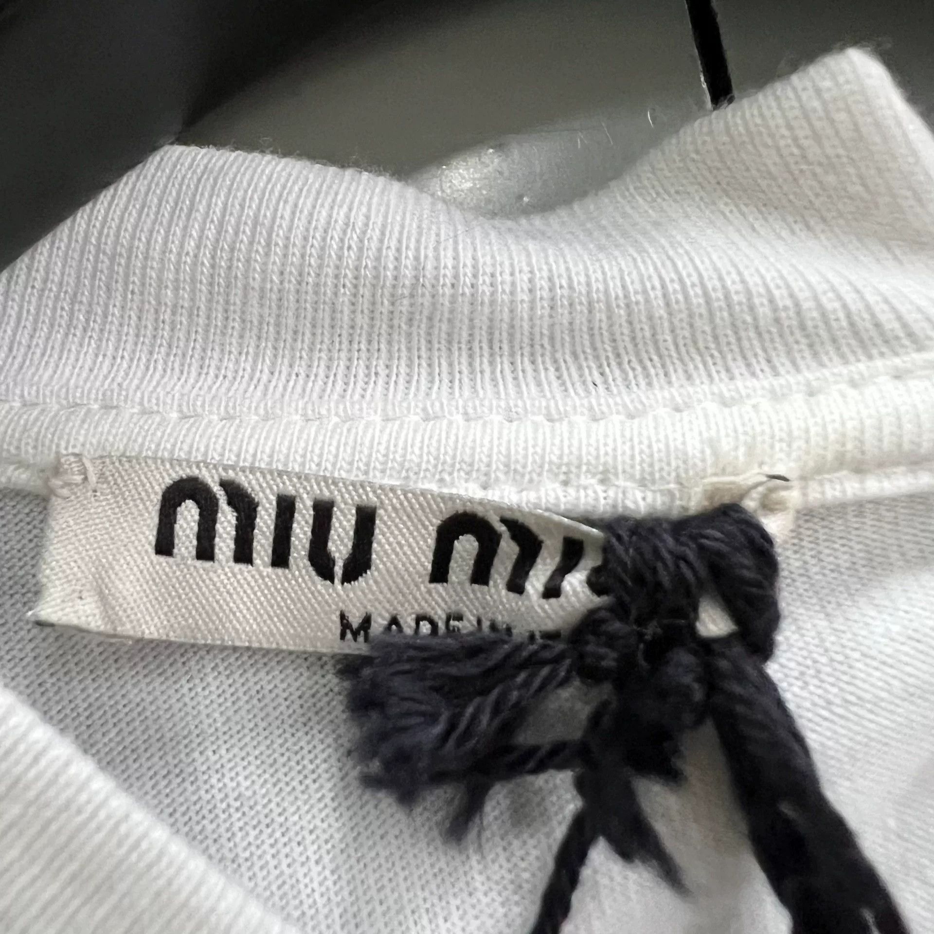 Miu Miu Miu Miu Crystal Embellished Long Sleeve Top M Size M / US 6-8 / IT 42-44 - 4 Thumbnail