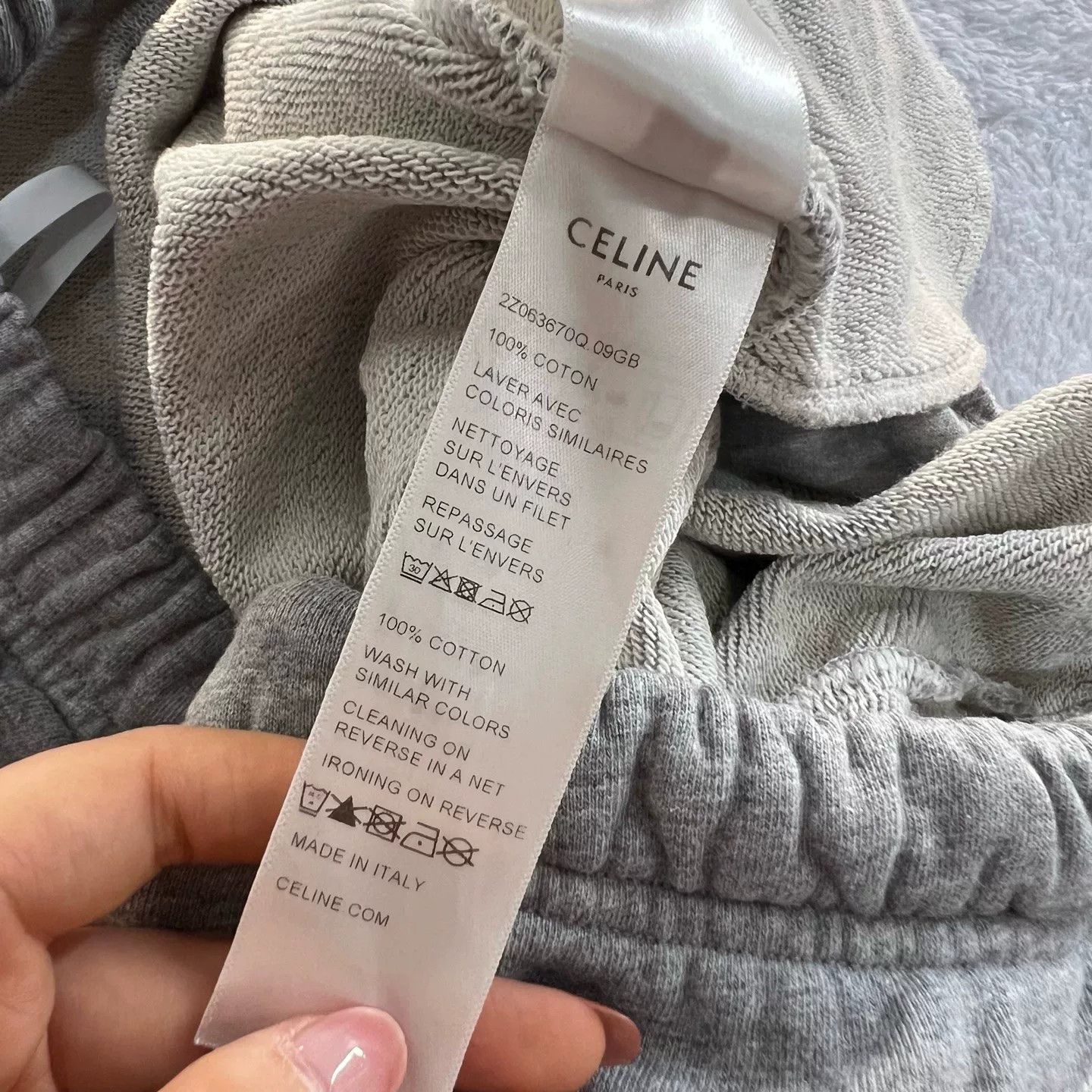 Celine Celine Embroidered Logo Sweat Shorts Size L Size US 34 / EU 50 - 5 Thumbnail
