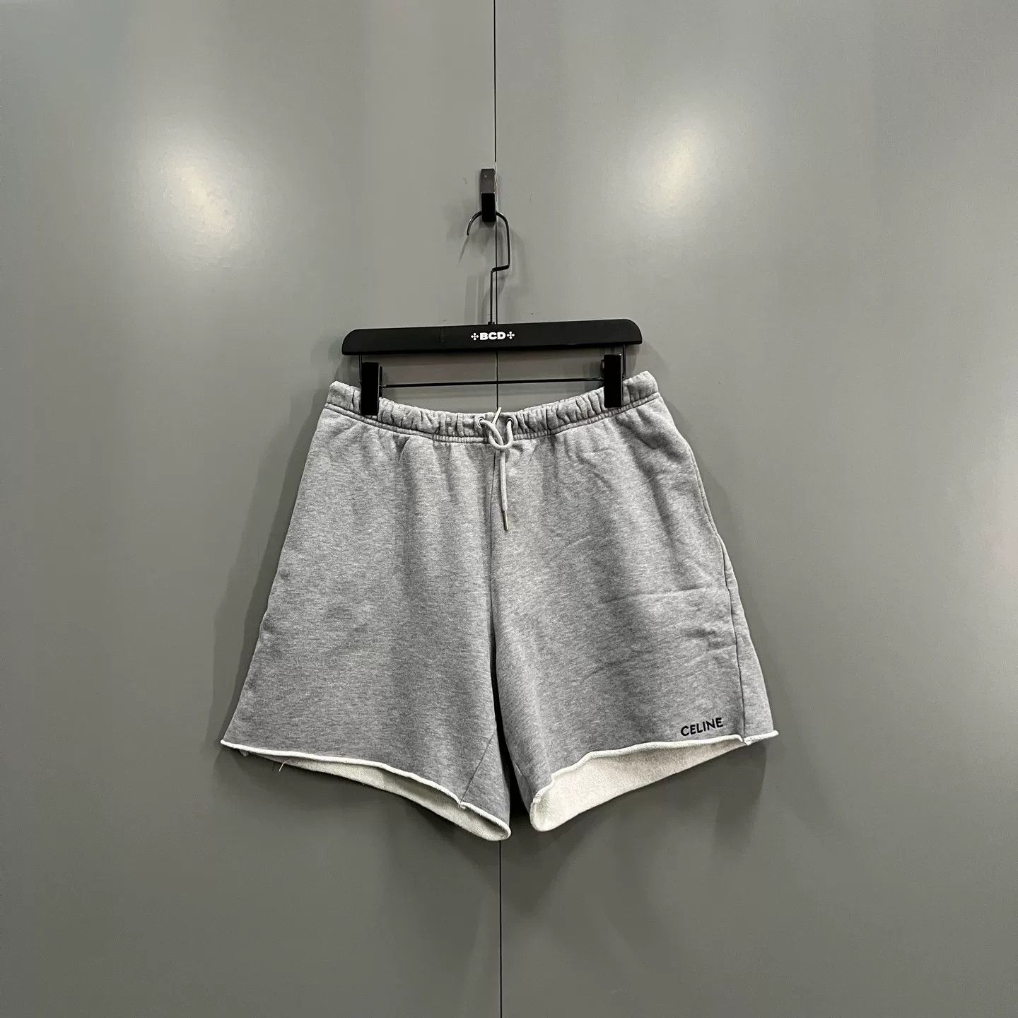 Celine Celine Embroidered Logo Sweat Shorts Size L Size US 34 / EU 50 - 2 Thumbnail